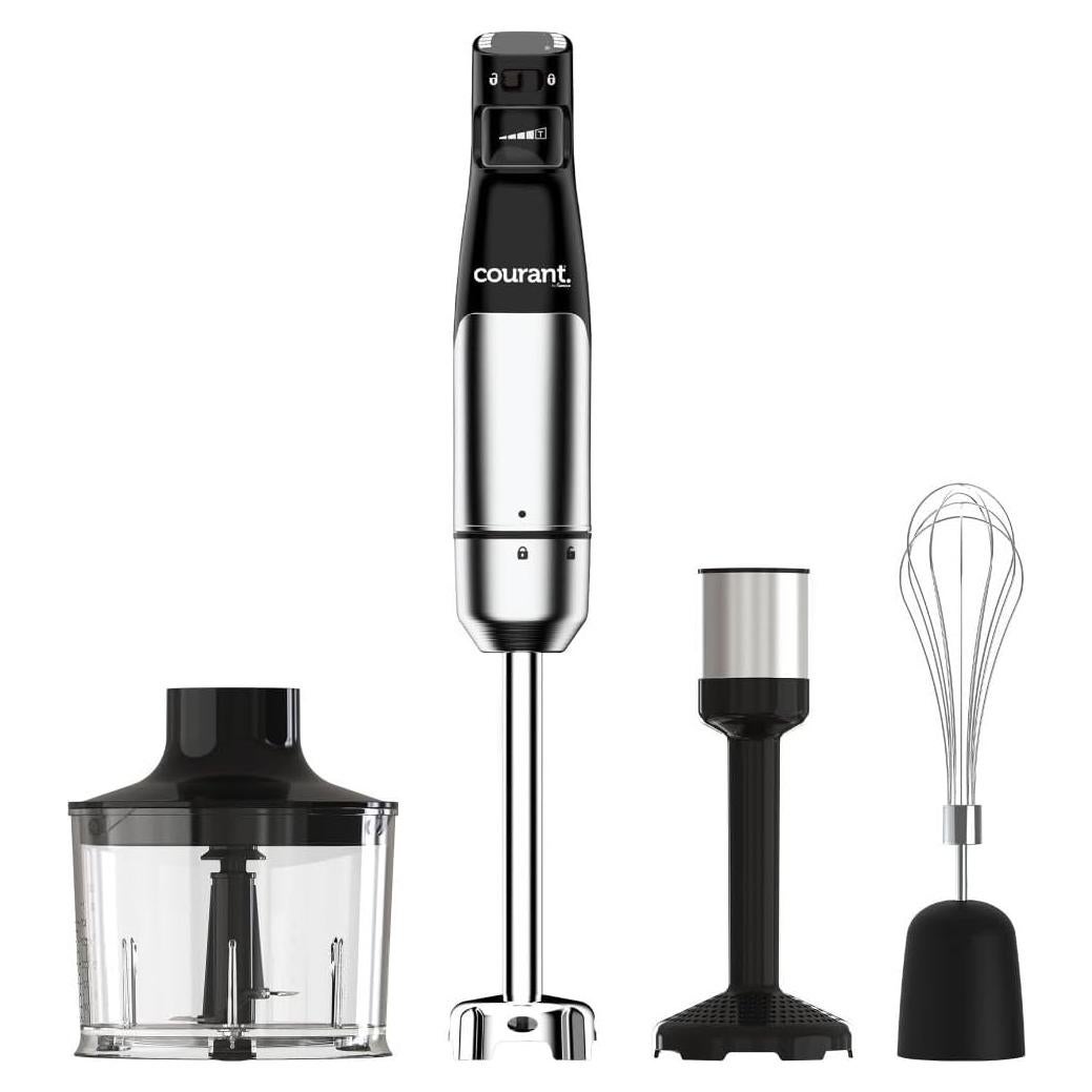 Batidora de Mano Courant CHB-4004STK 400W 4 en 1 Acero Inoxidable