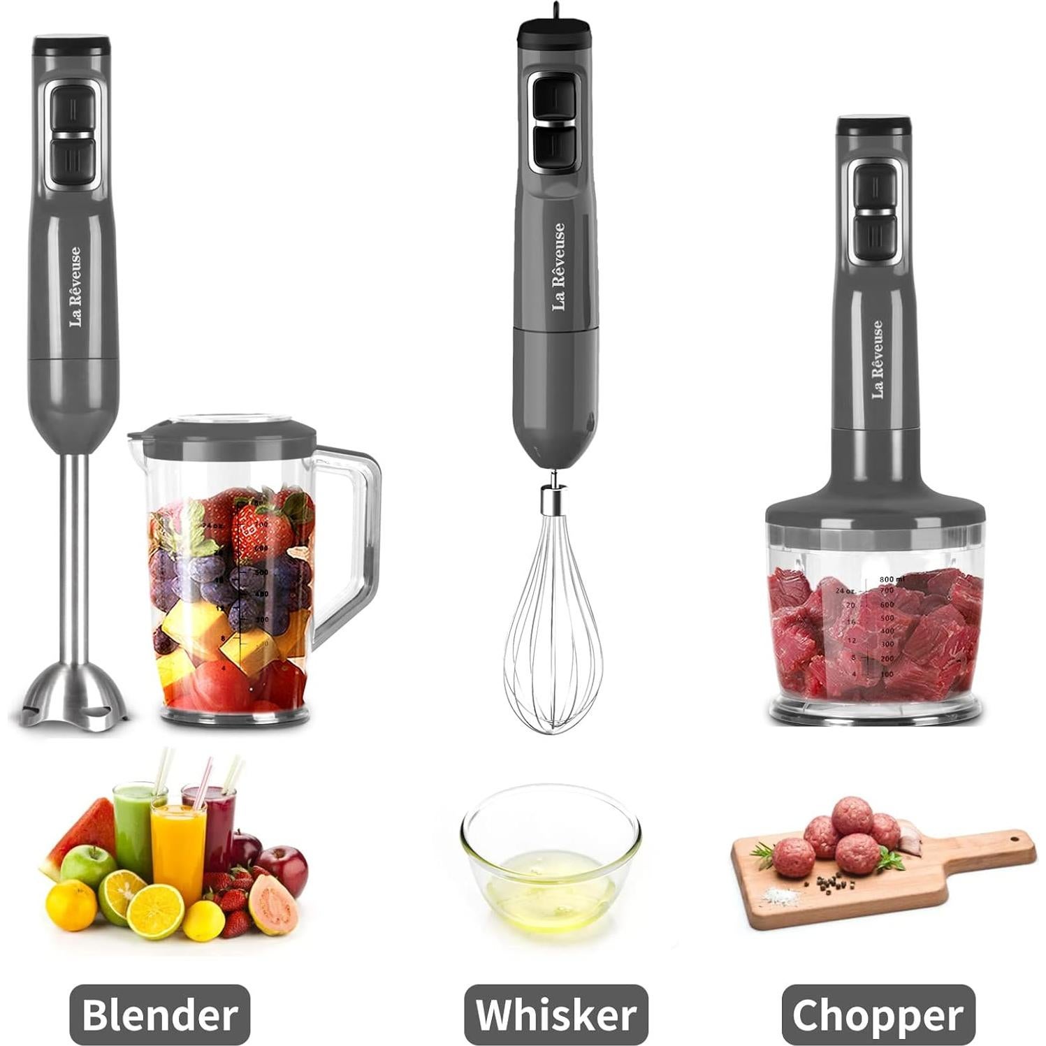 Batidora de Inmersión de Mano La Reveuse 300W 2 Velocidades