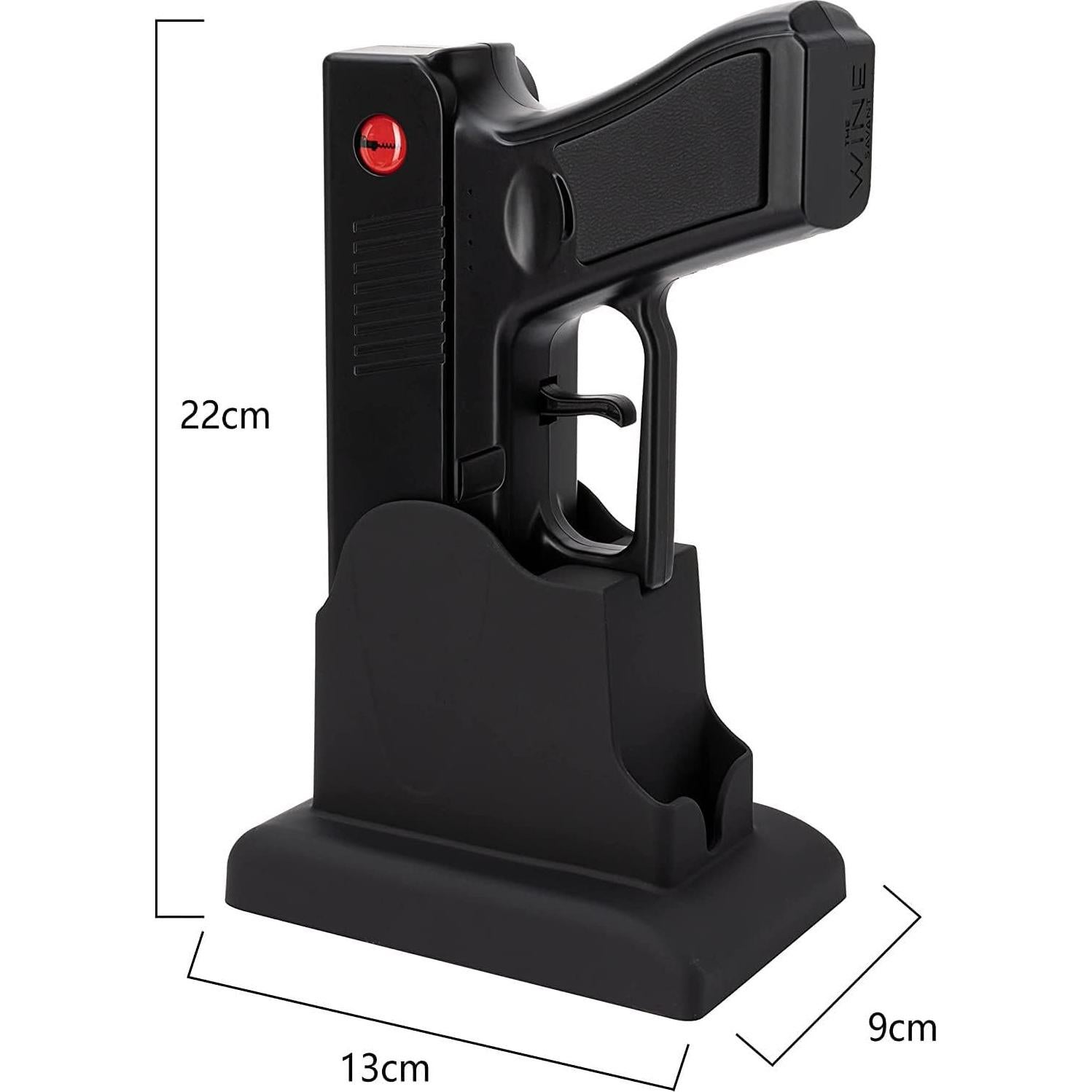 Abridor de Botellas Eléctrico The Wine Savant - Pistola Negra