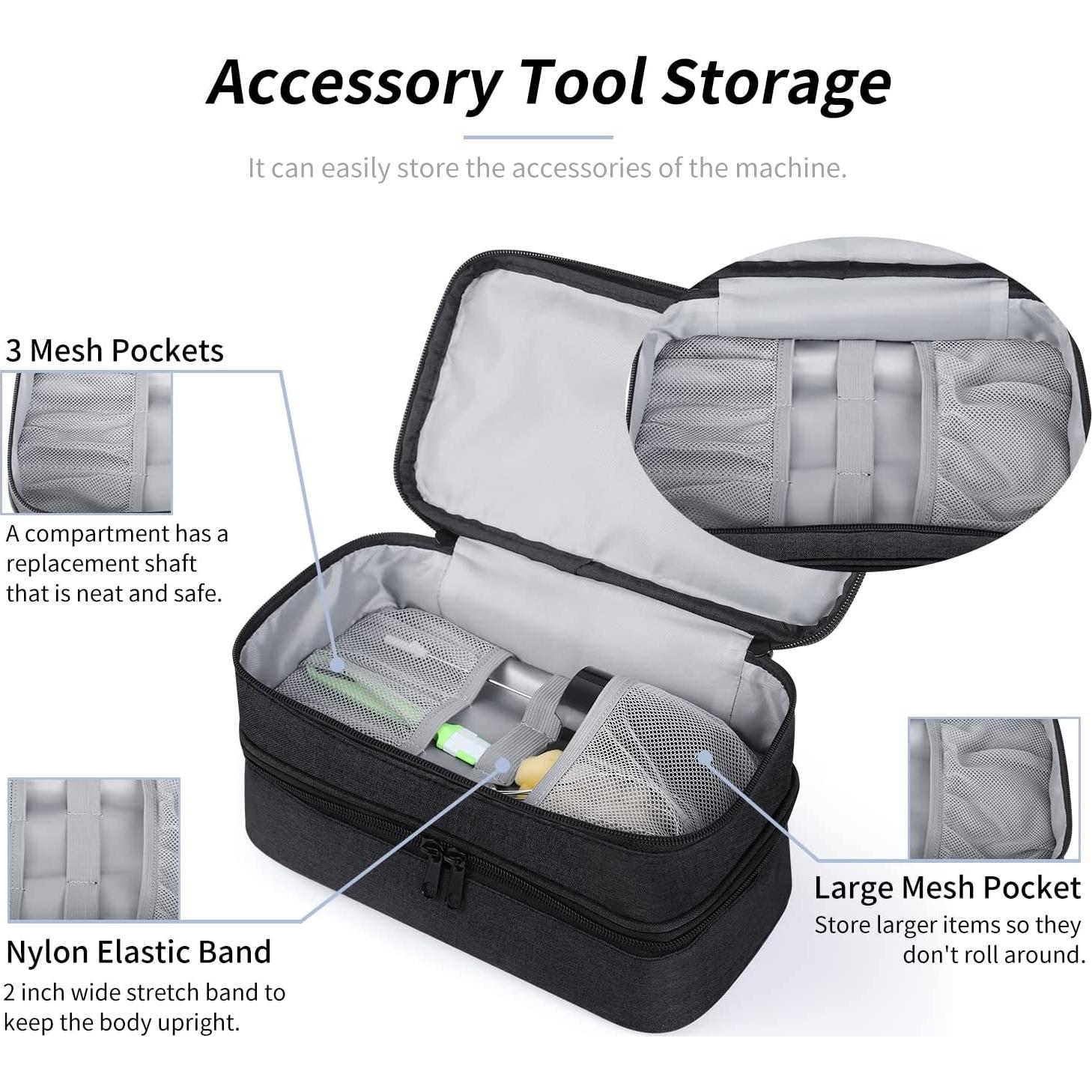 Bolsa de almacenamiento para batidora de mano LOTCAIN negra