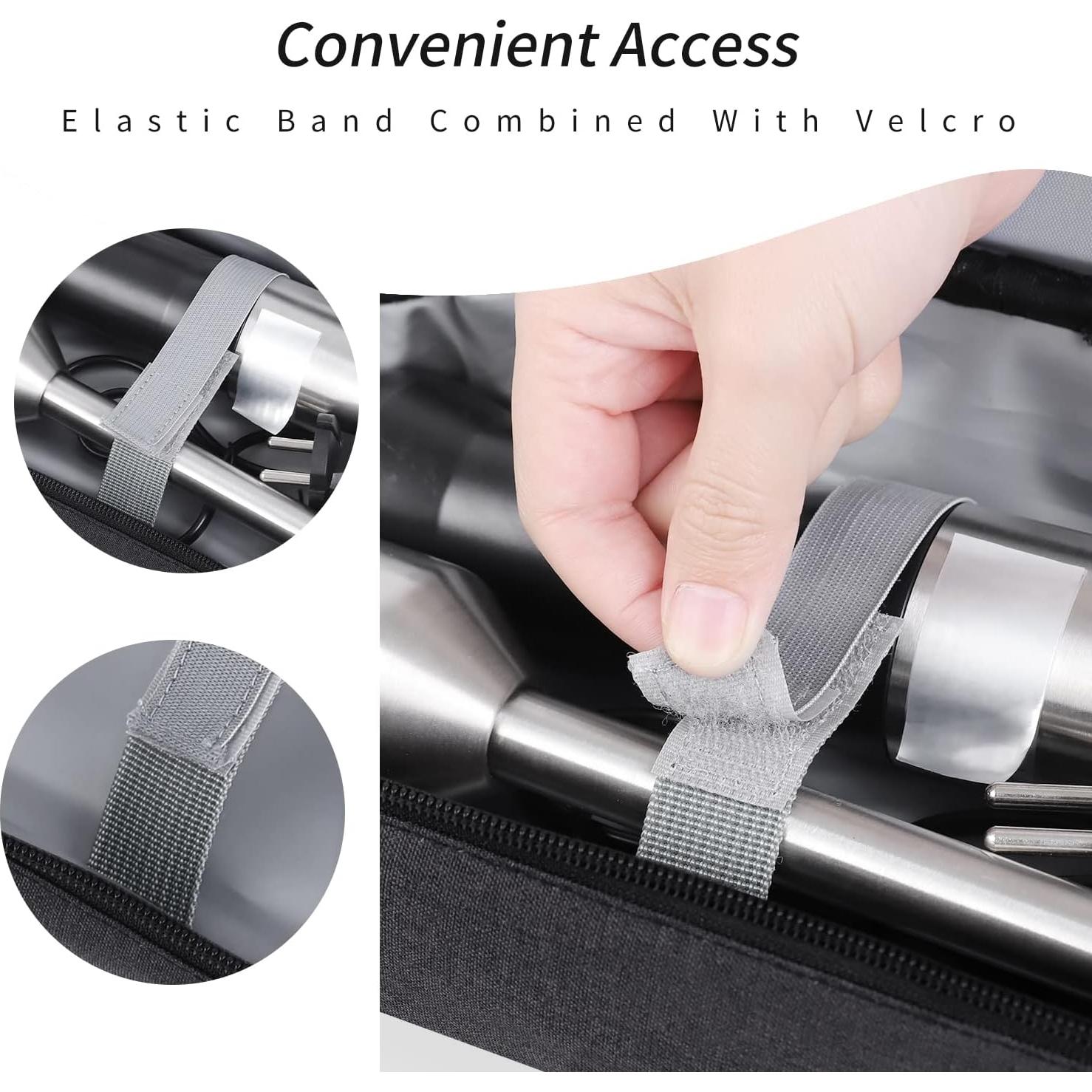 Bolsa de almacenamiento para batidora de mano LOTCAIN negra