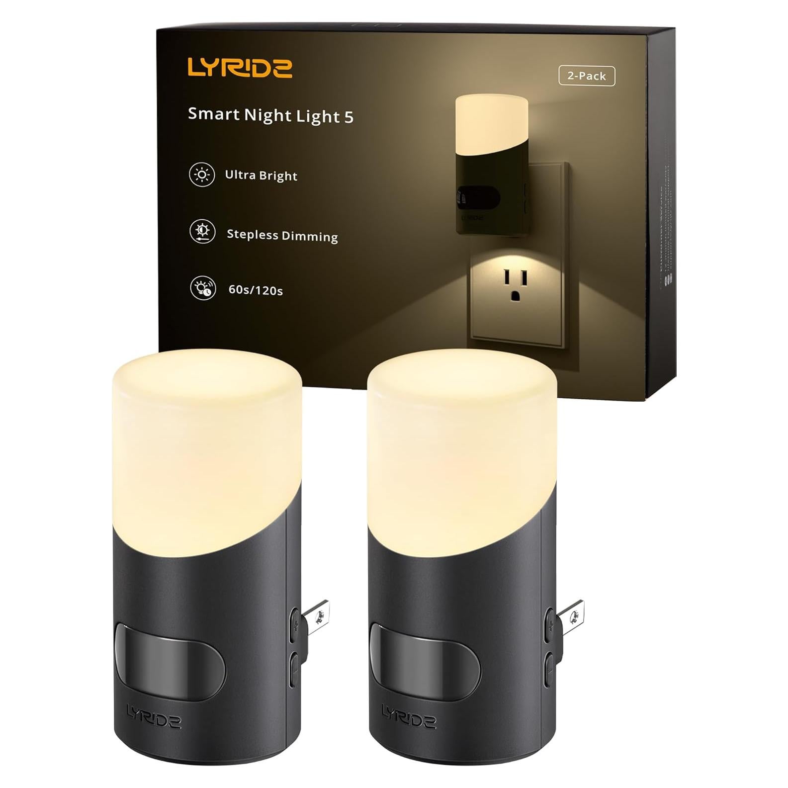 Luz Nocturna LED Lyridz Enchufable con Sensor de Movimiento