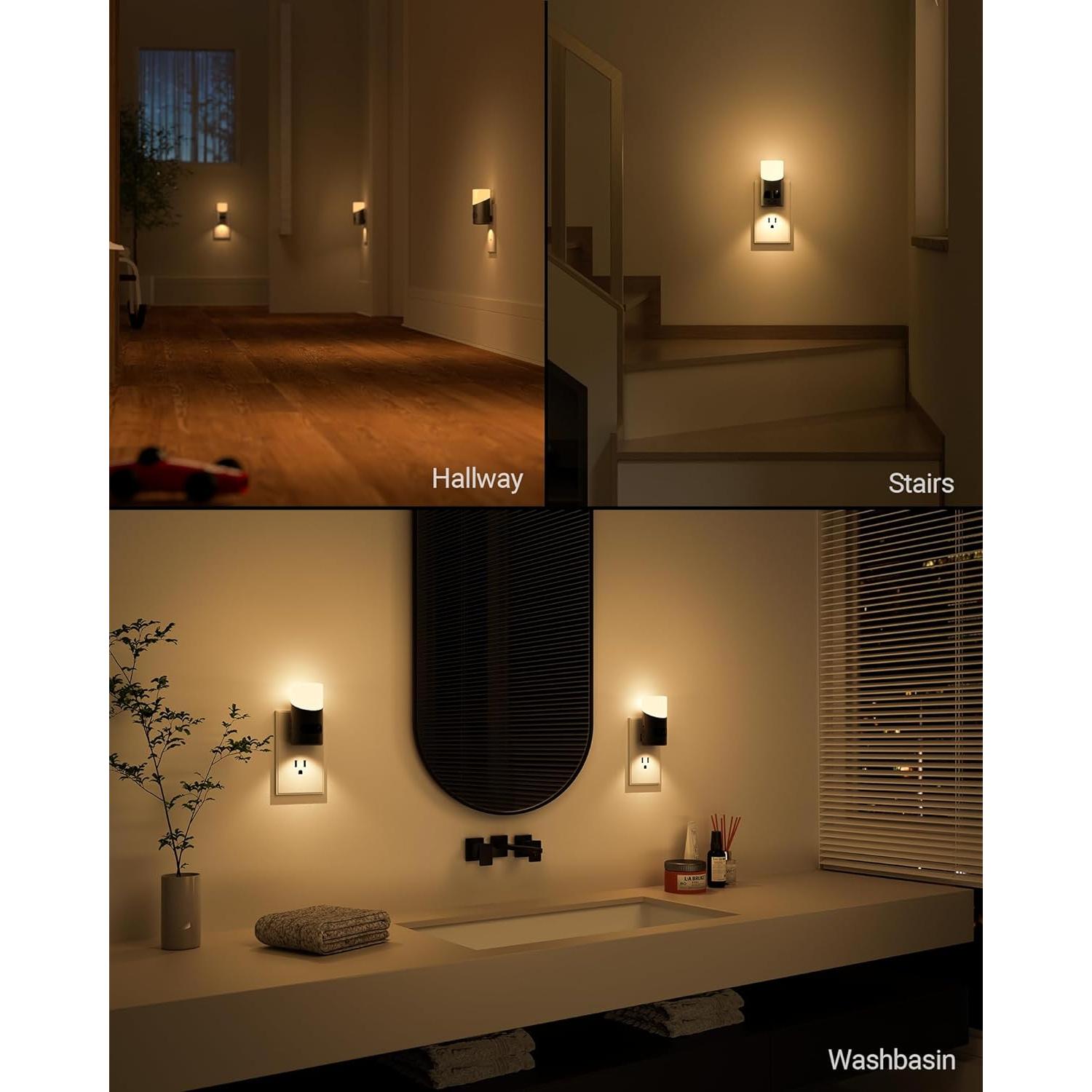 Luz Nocturna LED Lyridz Enchufable con Sensor de Movimiento