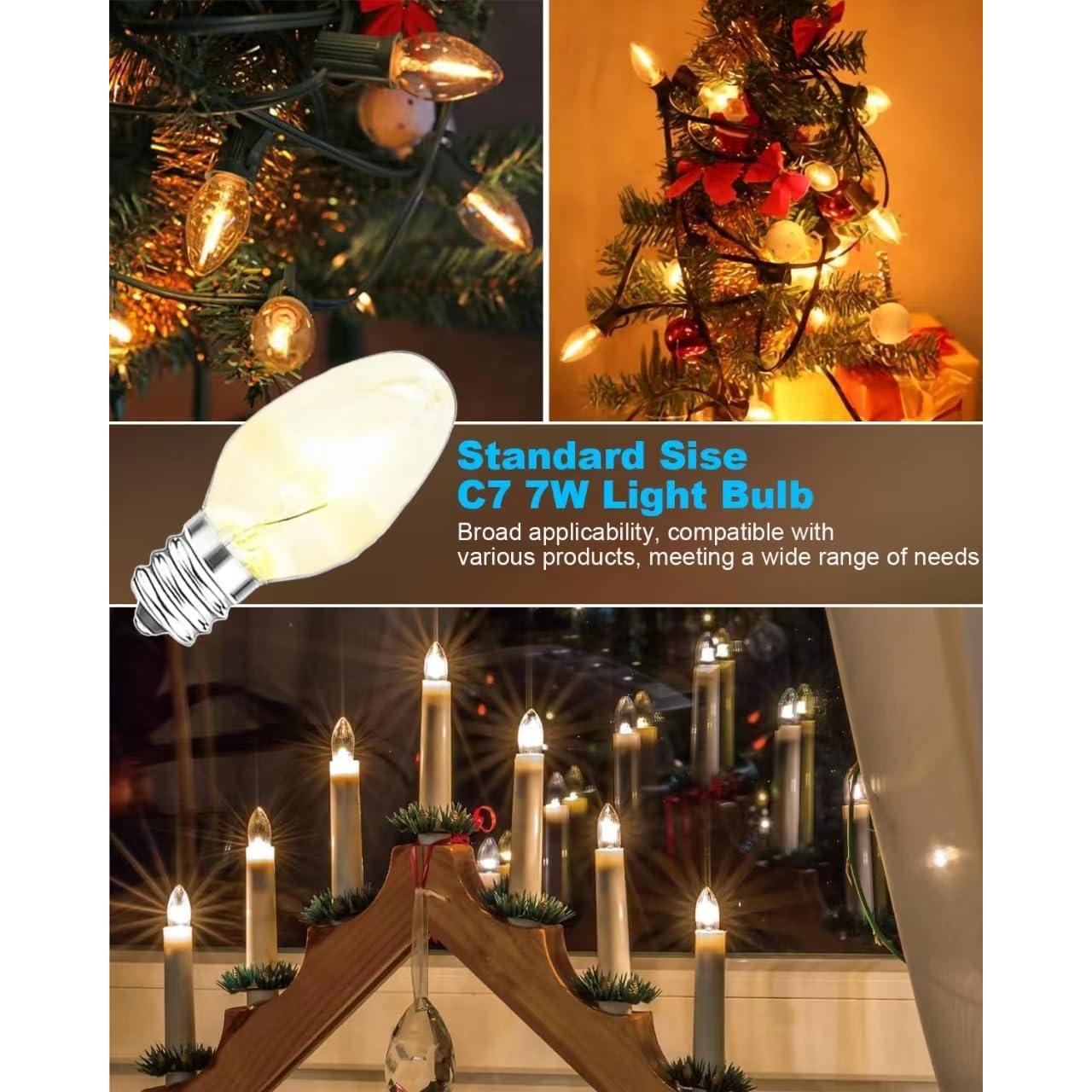 Bombillas E12 7W Incandescentes Regulables 15 Piezas