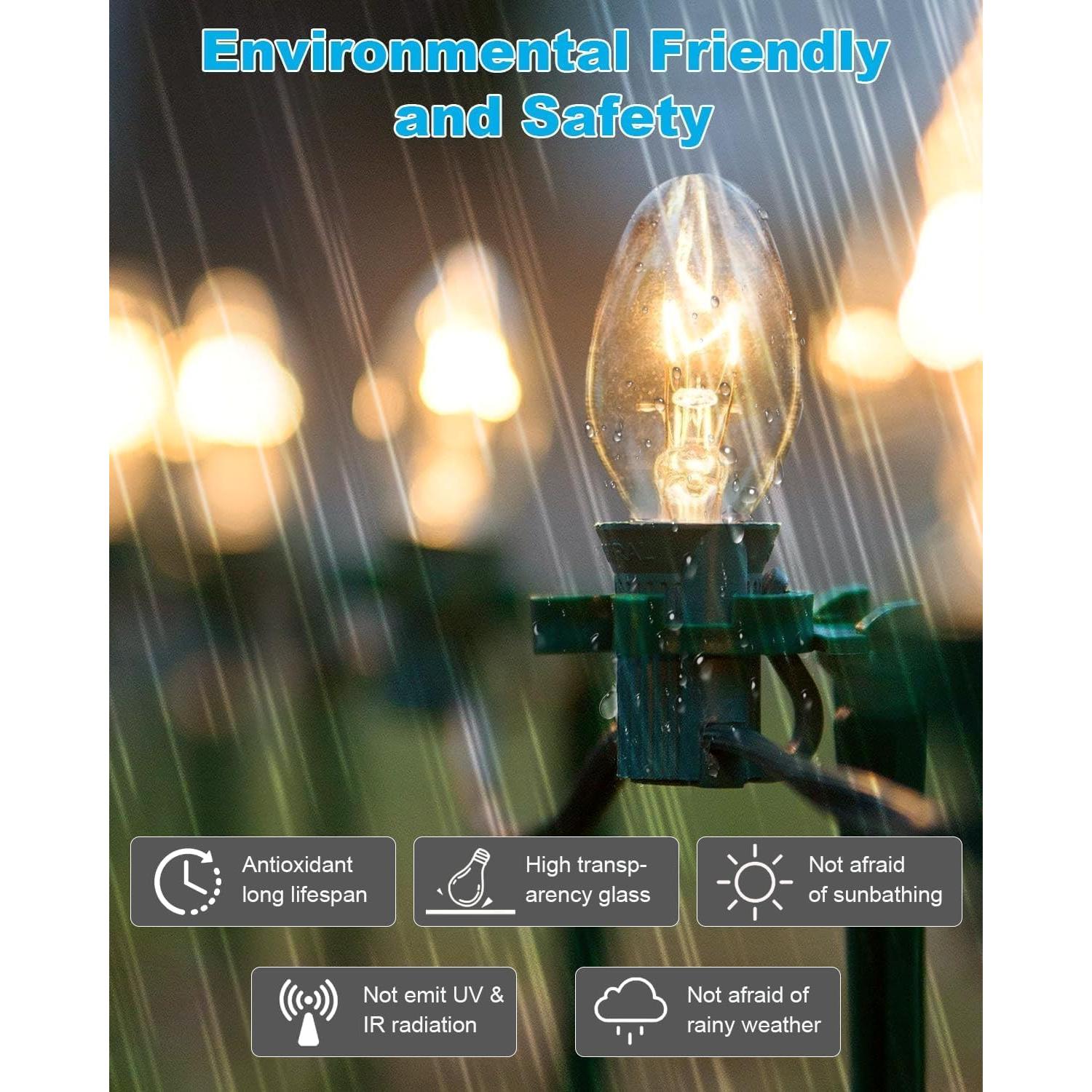 Bombillas E12 7W Incandescentes Regulables 15 Piezas