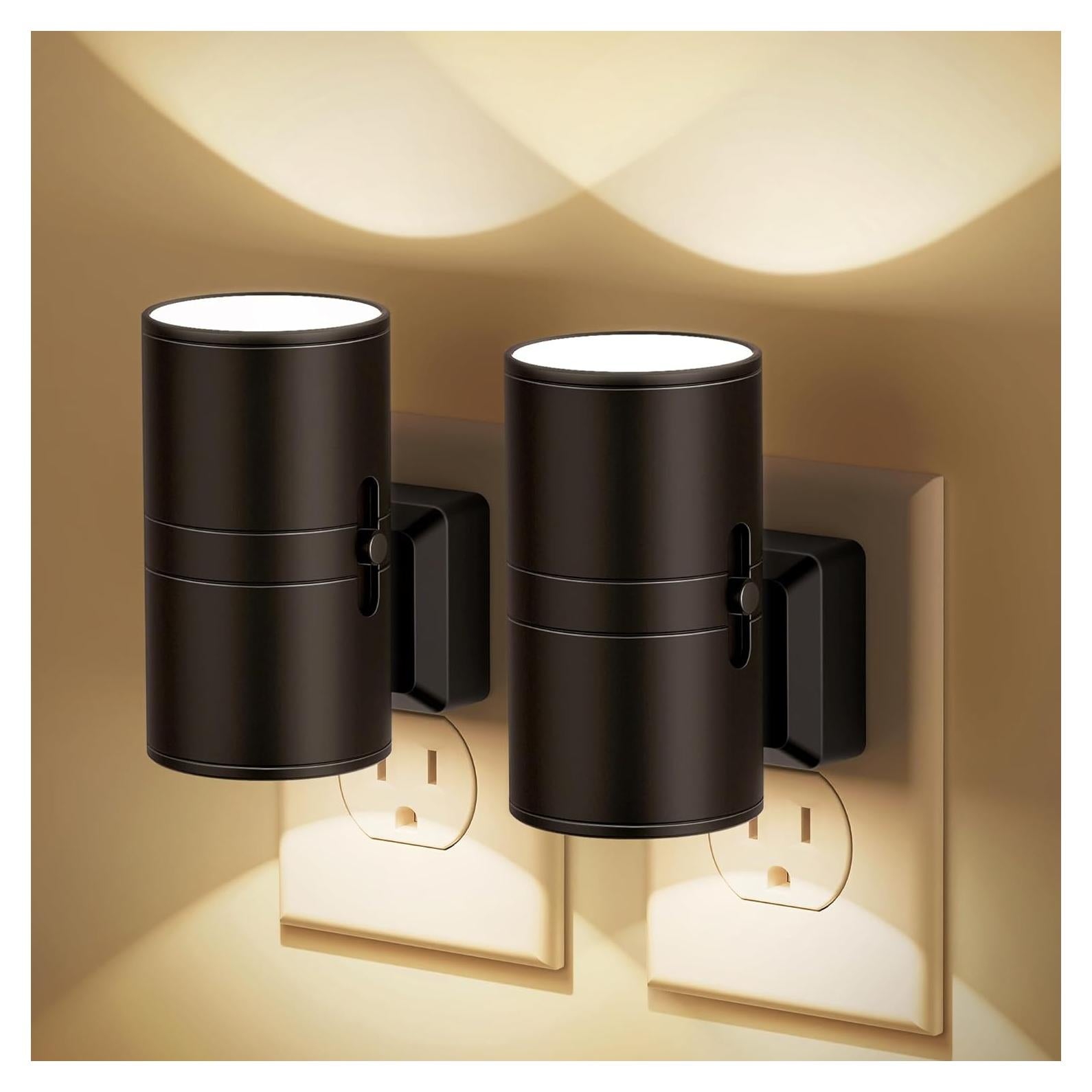 Luz Nocturna LED JandCase Regulable 3000K 2 Piezas