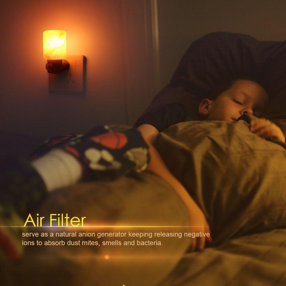 Lámpara de Sal del Himalaya Syntus 2 Piezas Luz Nocturna