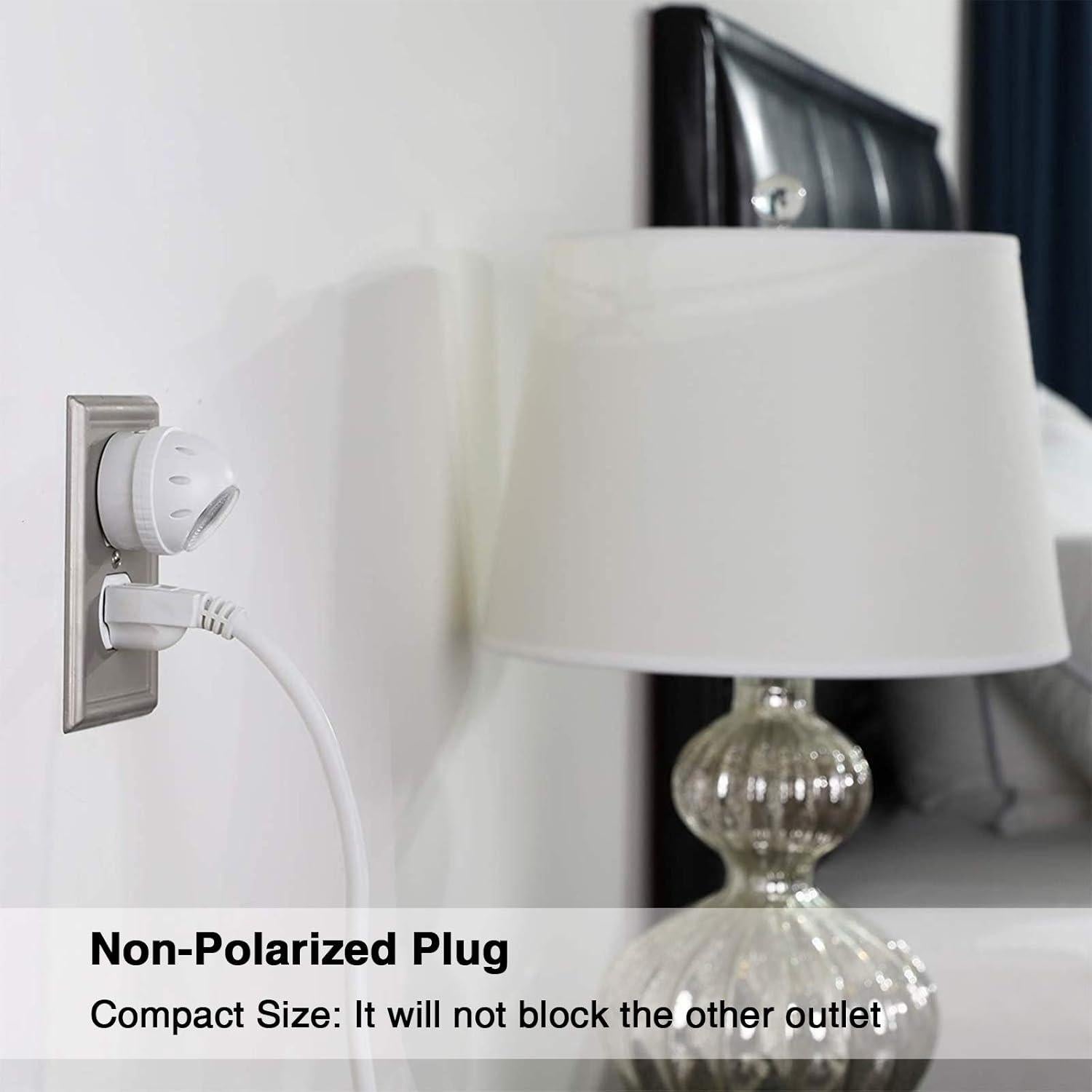 Lámparas Nocturnas Enchufables DEWENWILS LED 360° Luz Cálida 4 Pzas