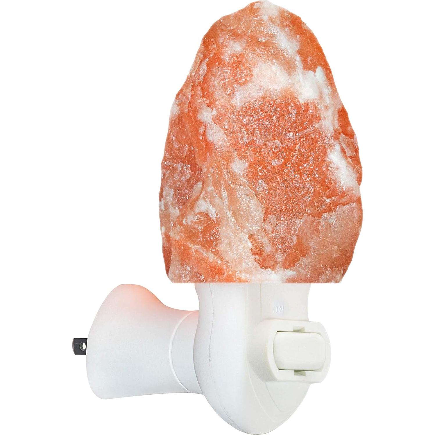 Lámpara de Sal del Himalaya Rosa Spantik - Hecha a Mano, 19.5x15.3cm