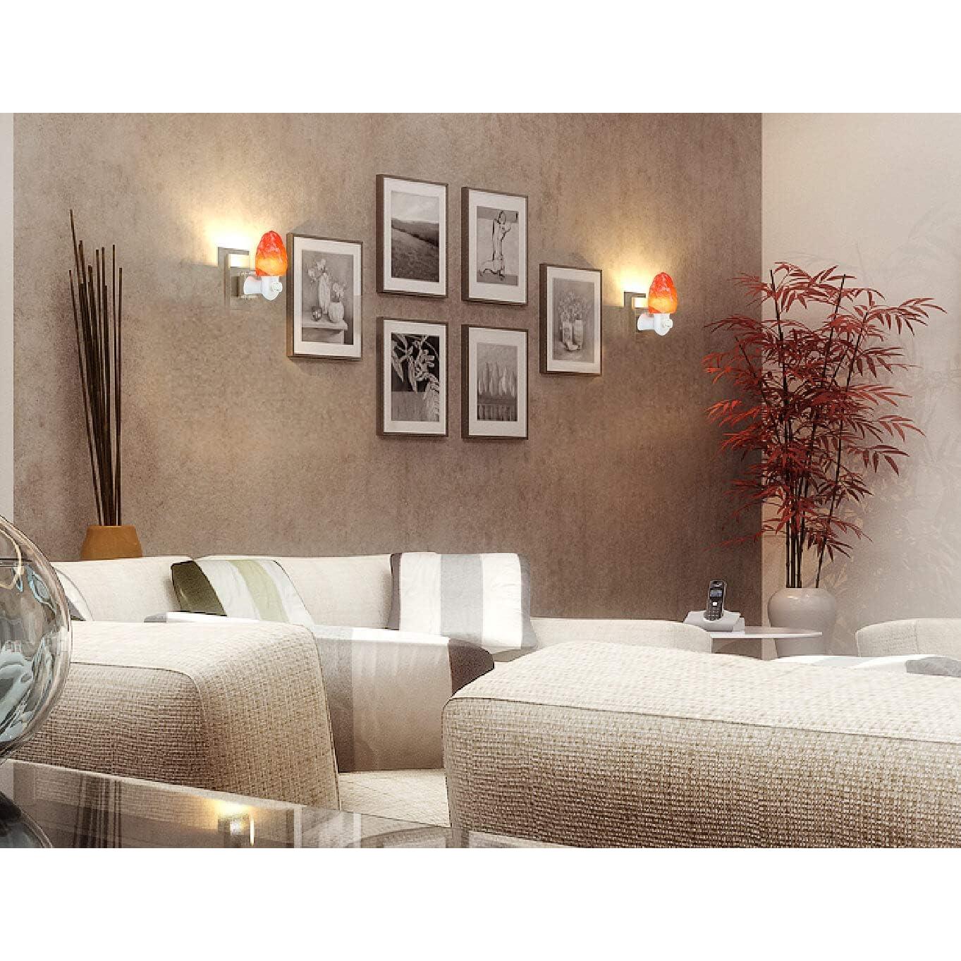 Lámpara de Sal del Himalaya Rosa Spantik - Hecha a Mano, 19.5x15.3cm