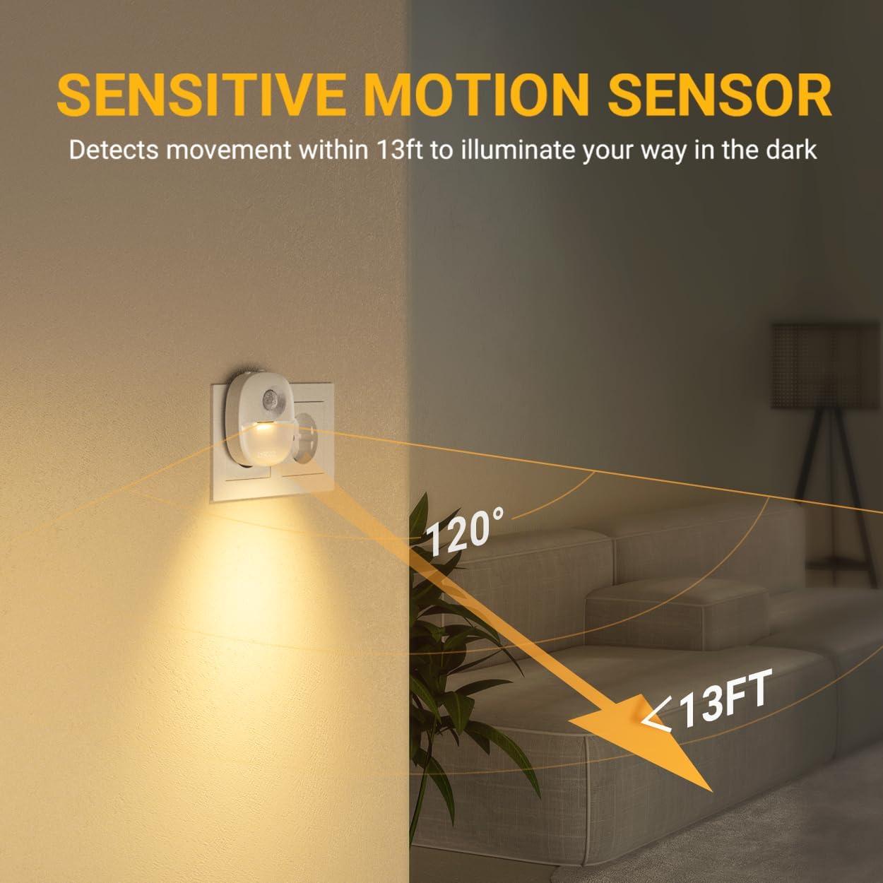 Luz Nocturna Lyridz con Sensor de Movimiento 4 Unidades