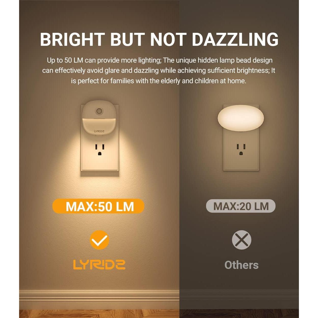 Luz Nocturna Lyridz con Sensor de Movimiento 4 Unidades