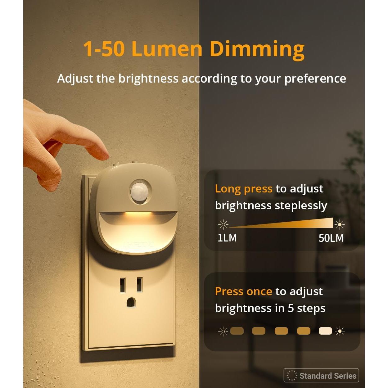 Luz Nocturna Lyridz con Sensor de Movimiento 4 Unidades