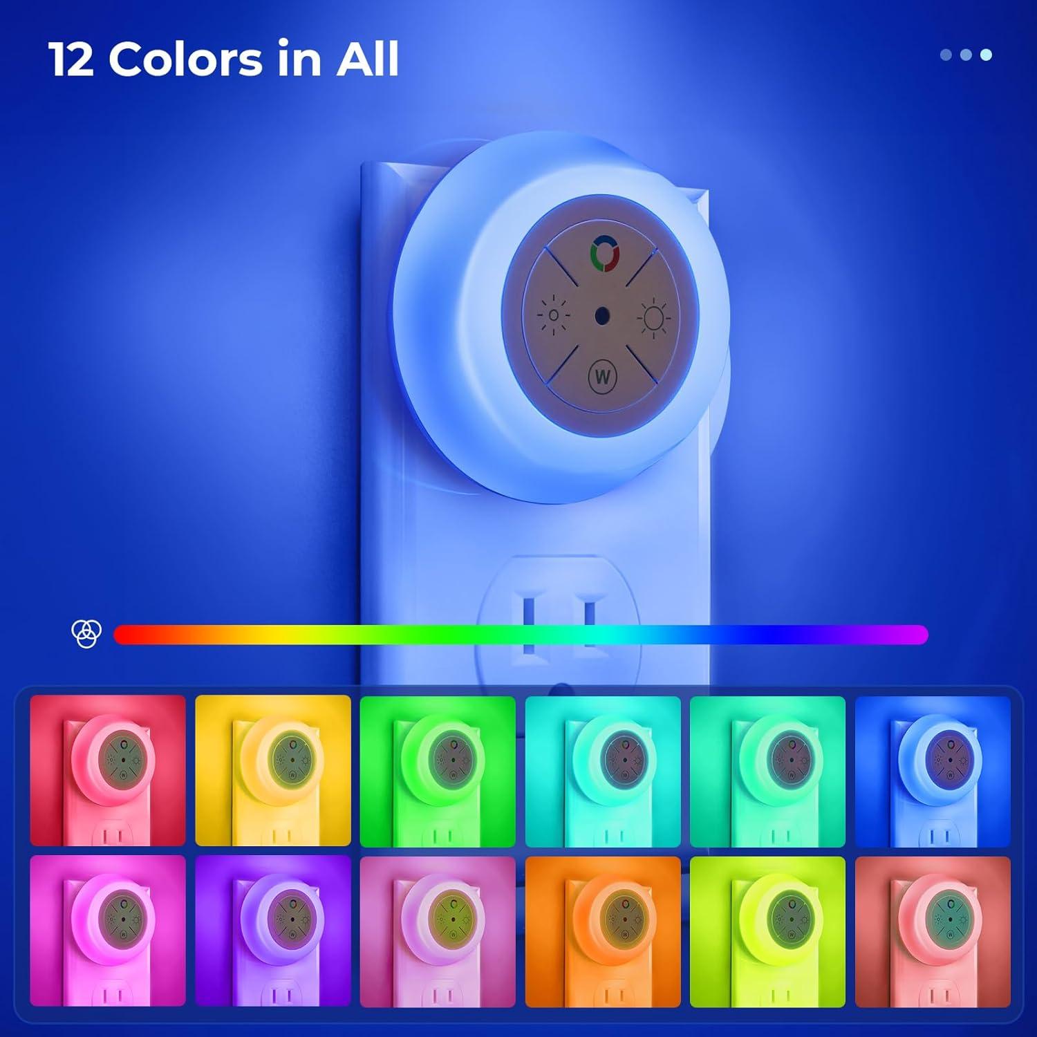 Luz Nocturna LED Dawnrise NL607B 12 Colores Regulable