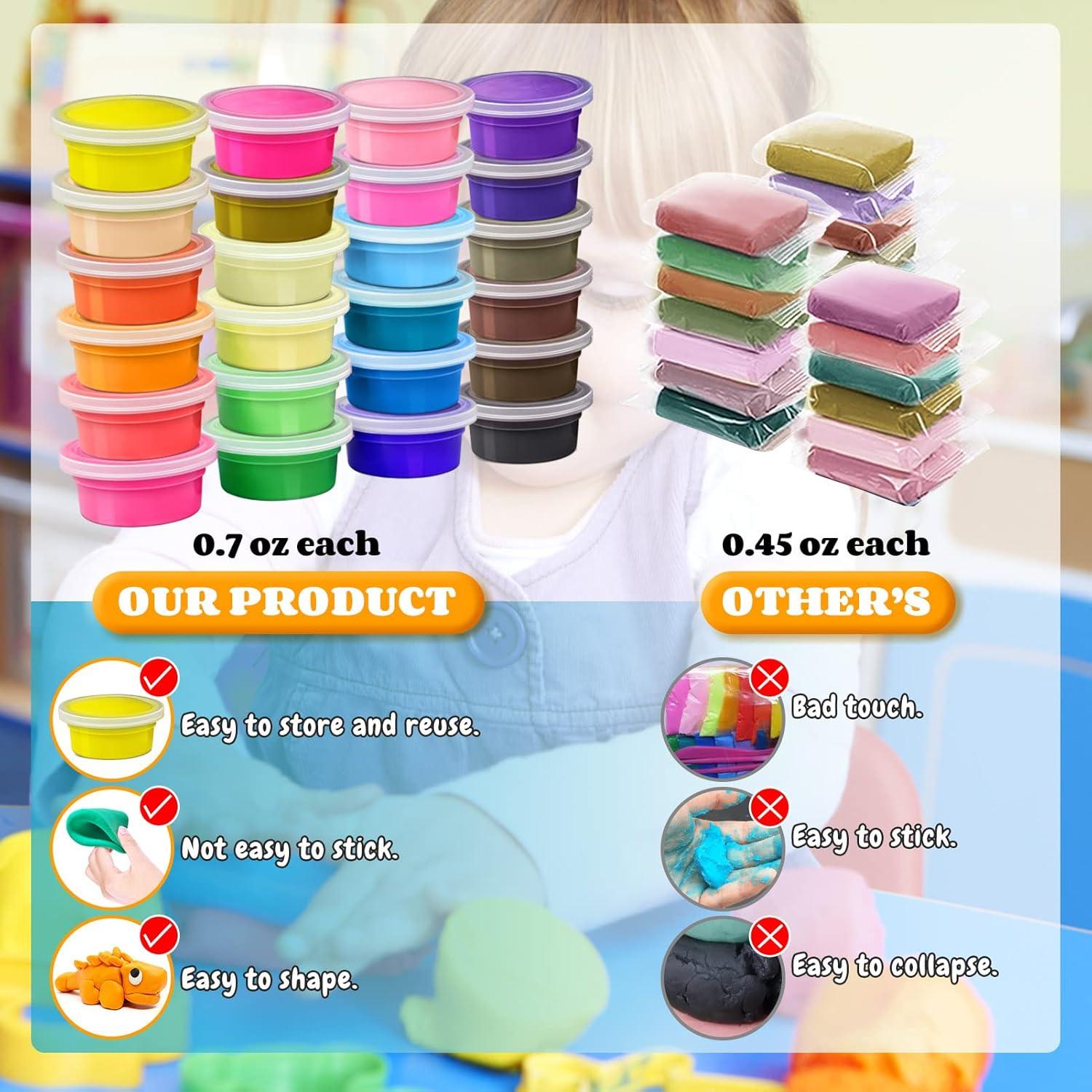 Kit de Arcilla que Seca al Aire ESSENSON 24 Colores DIY