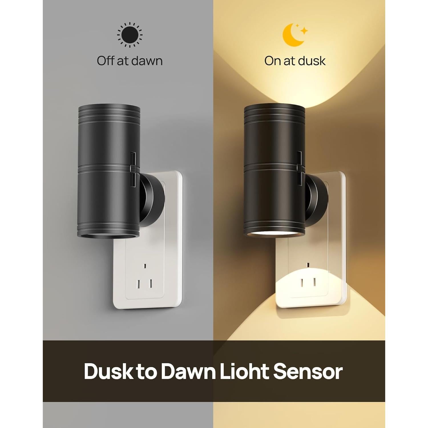 Luz Nocturna LED Regulable Likelgn, Paquete de 2, 3000K