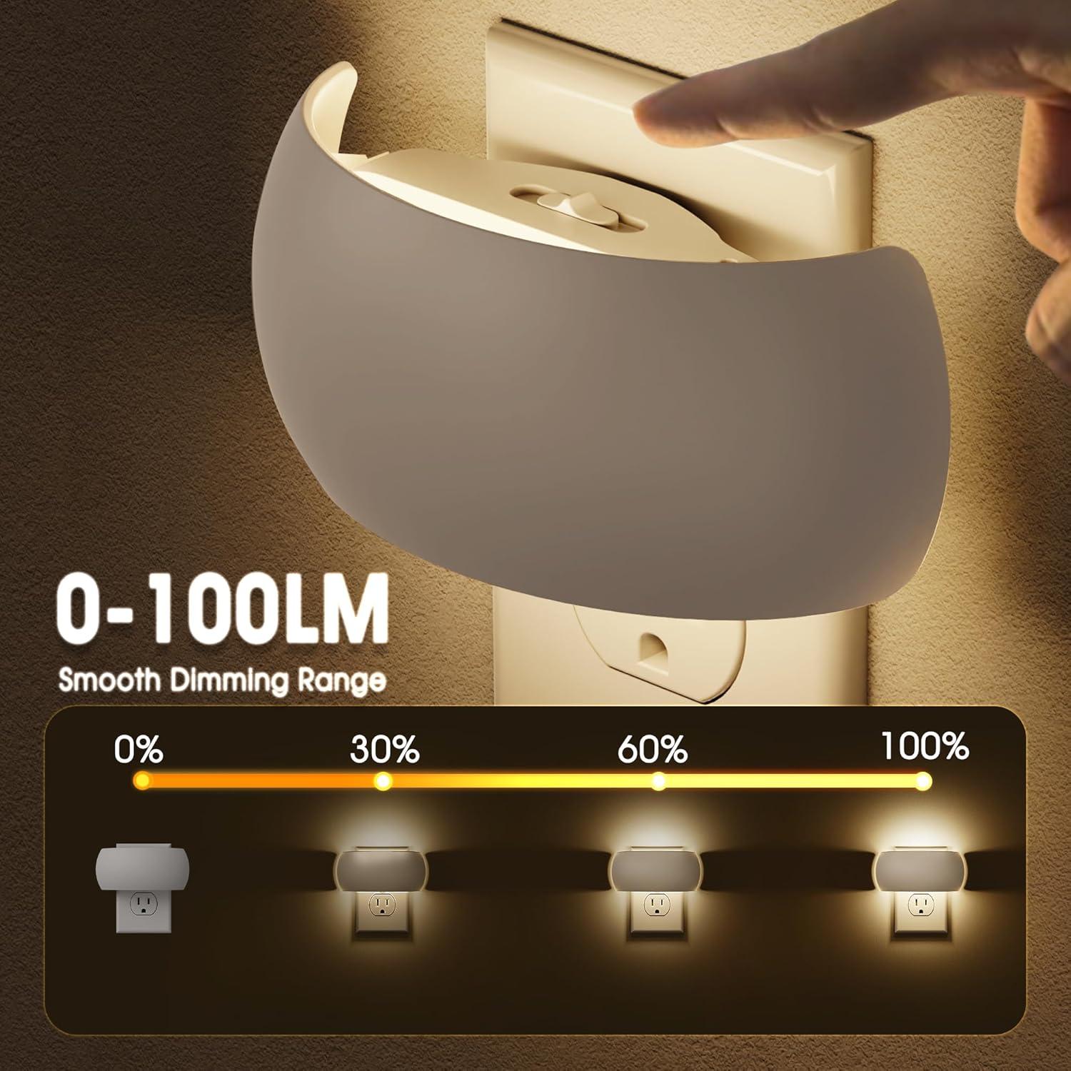 Luz Nocturna LED Briignite 1W Regulable con Sensor Automático