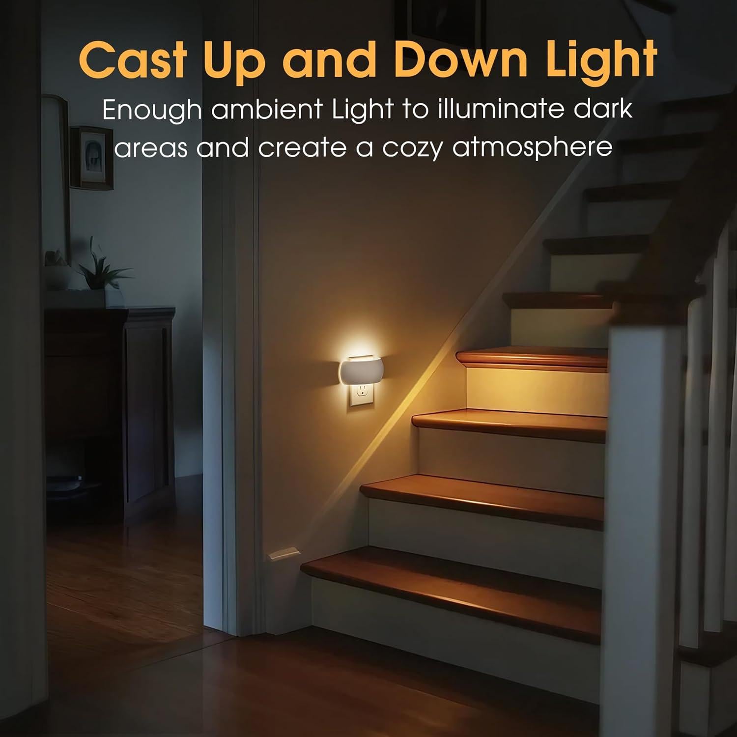 Luz Nocturna LED Briignite 1W Regulable con Sensor Automático