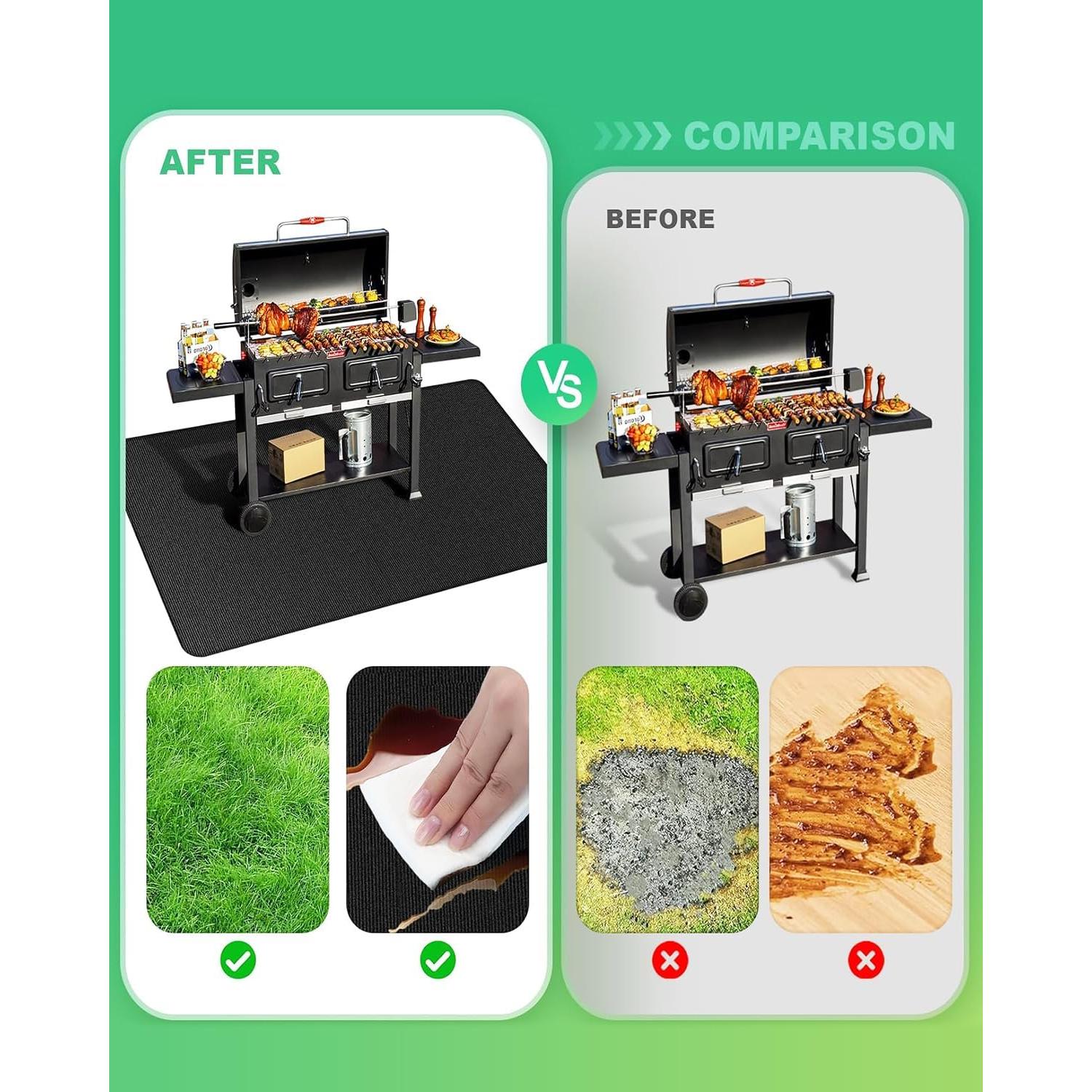 Alfombrilla para Parrilla TAOMAND 193x132 cm Impermeable