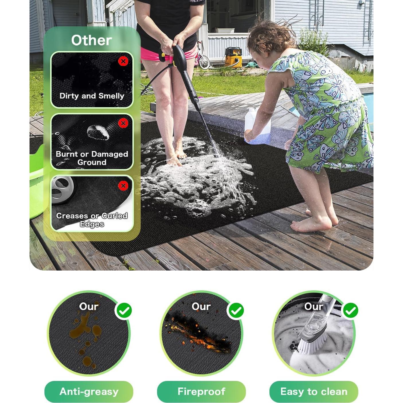 Alfombrilla para Parrilla TAOMAND 193x132 cm Impermeable