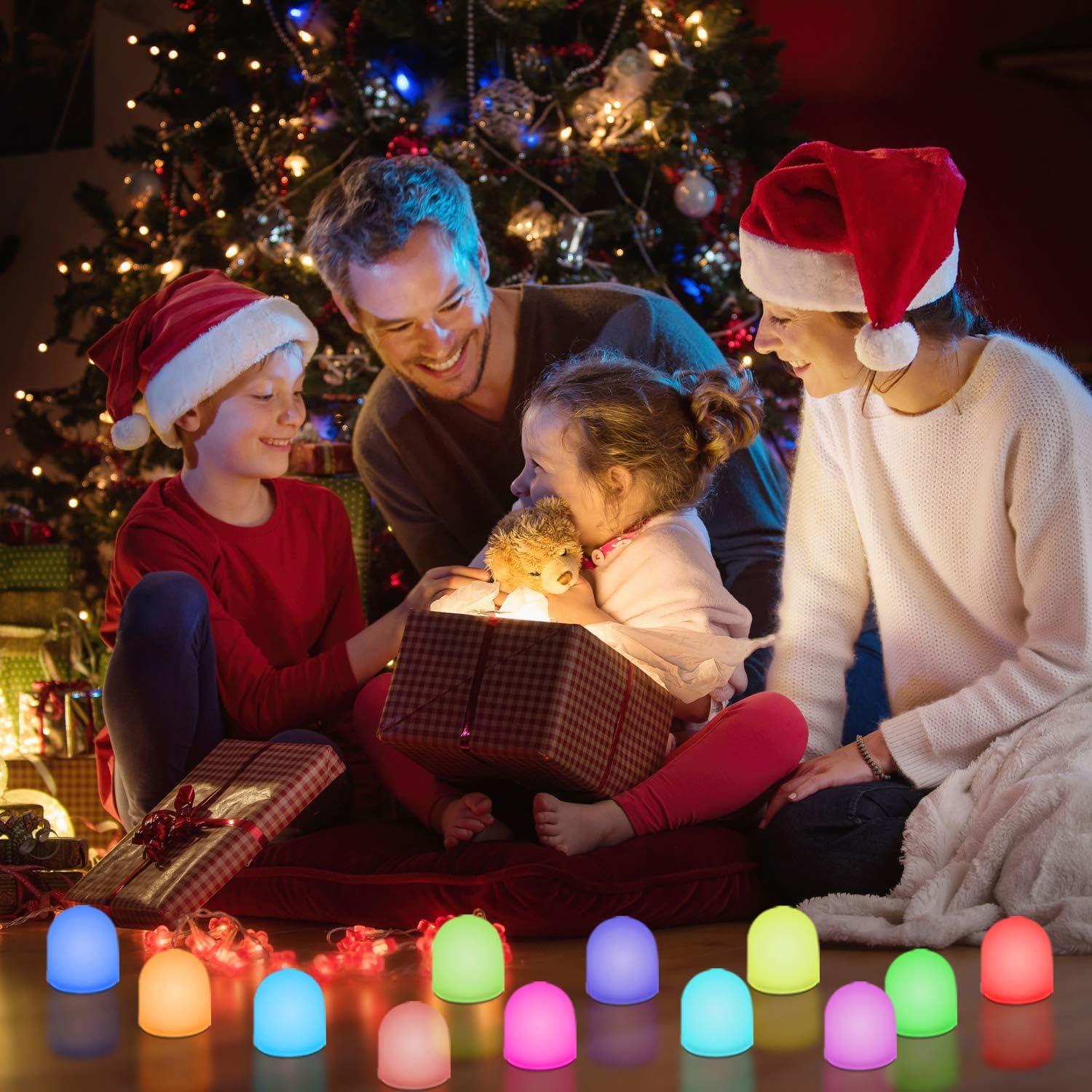 Luz Nocturna Mini LED Novelty Place - 12 Piezas Multicolor