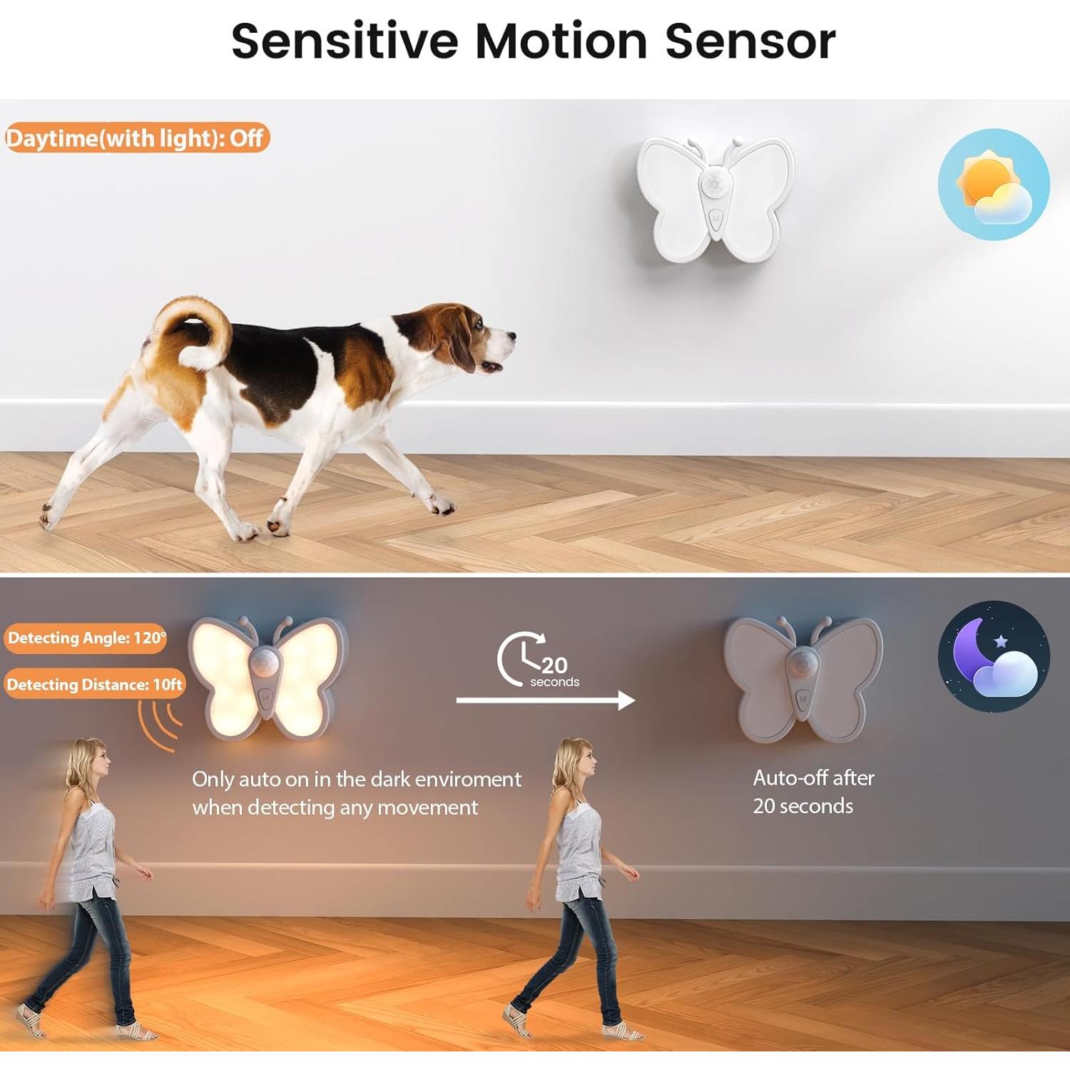 Luz Nocturna LED RGH con Sensor de Movimiento 2 Temperaturas