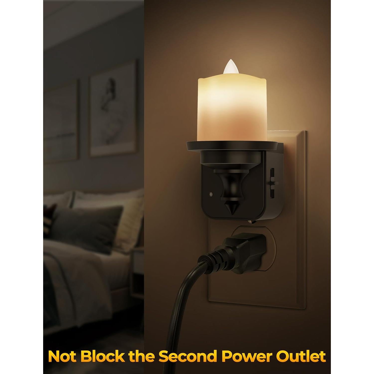 Luz Nocturna LED Briignite Enchufable 2 Piezas 100LM