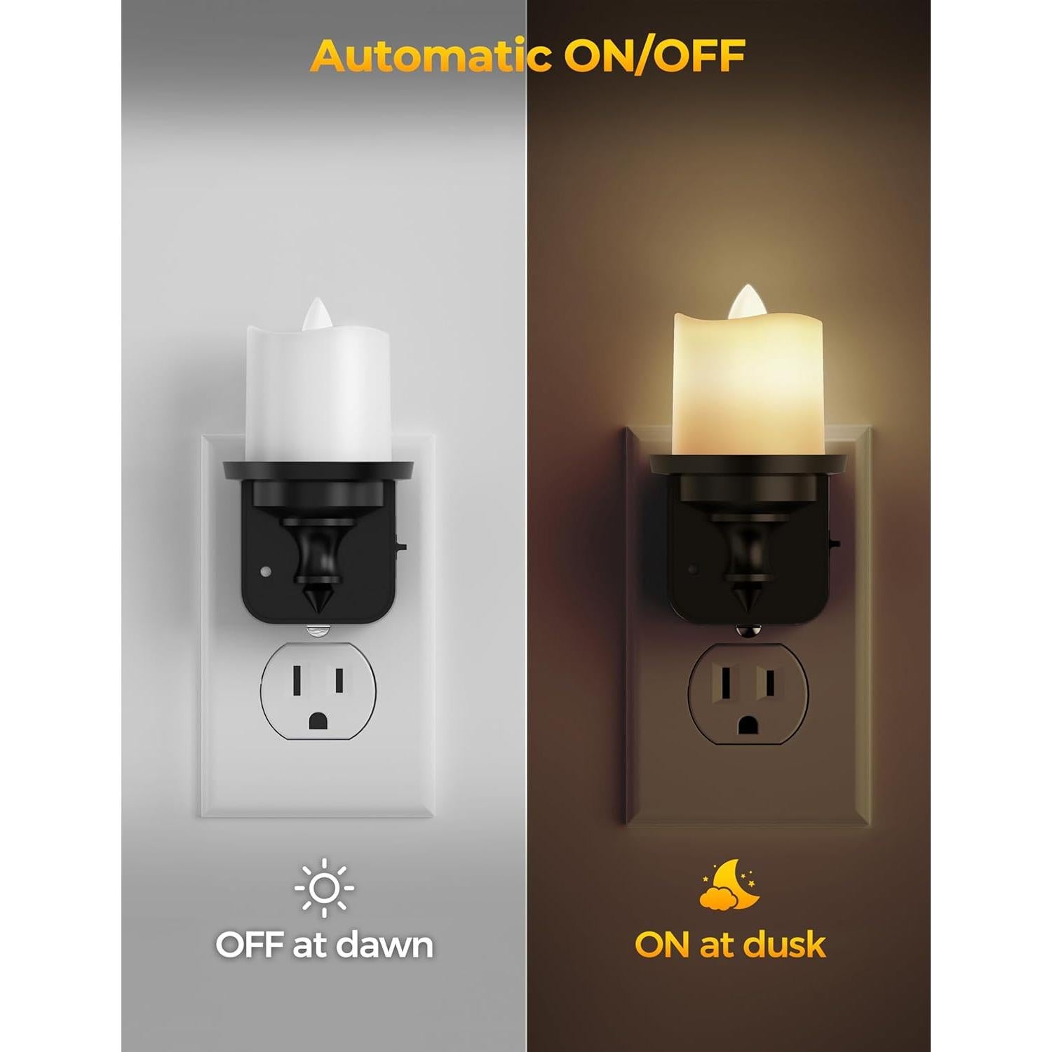 Luz Nocturna LED Briignite Enchufable 2 Piezas 100LM