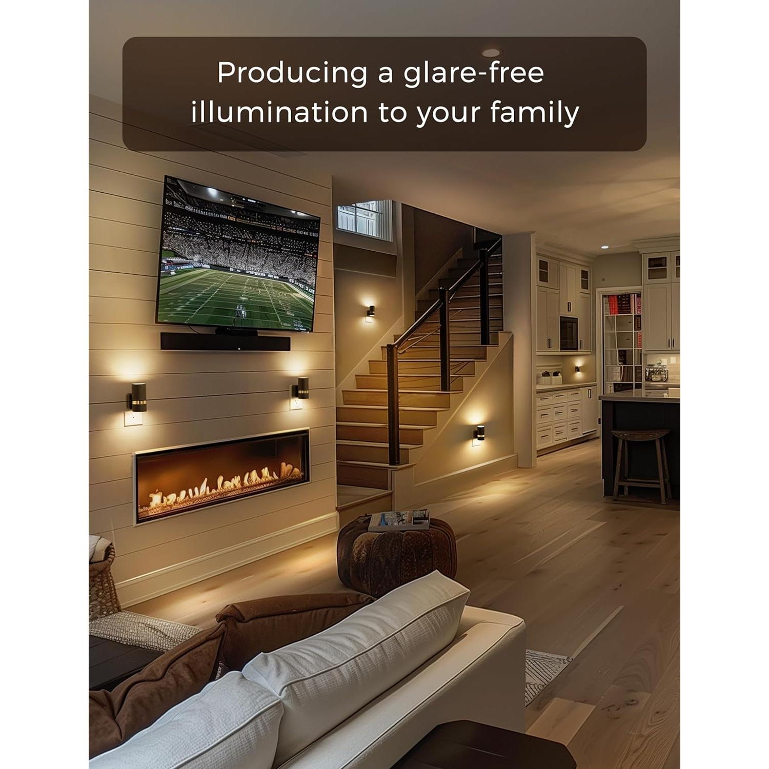 L LOHAS LED Luz Nocturna Enchufable Regulable 100LM 2 Piezas