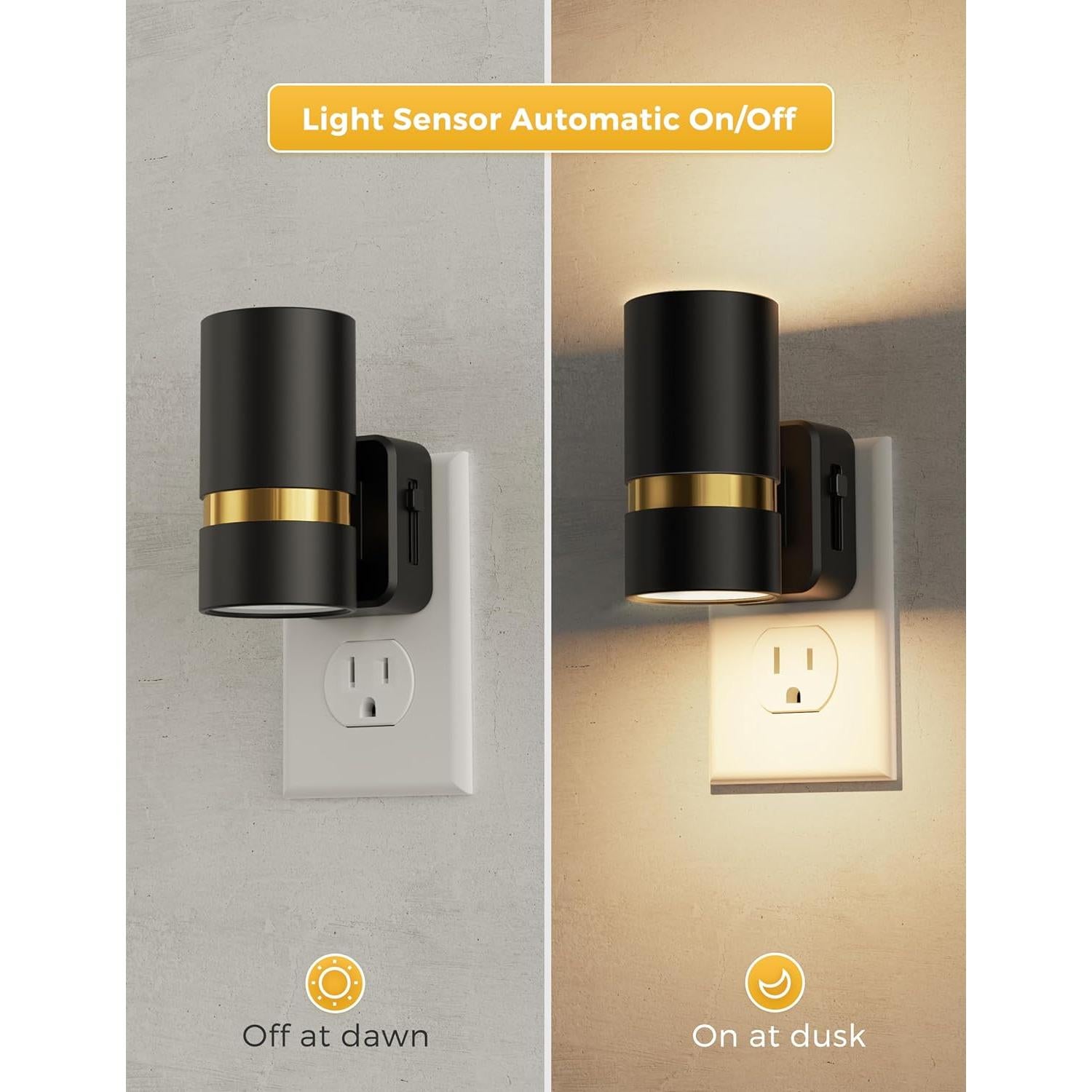 L LOHAS LED Luz Nocturna Enchufable Regulable 100LM 2 Piezas