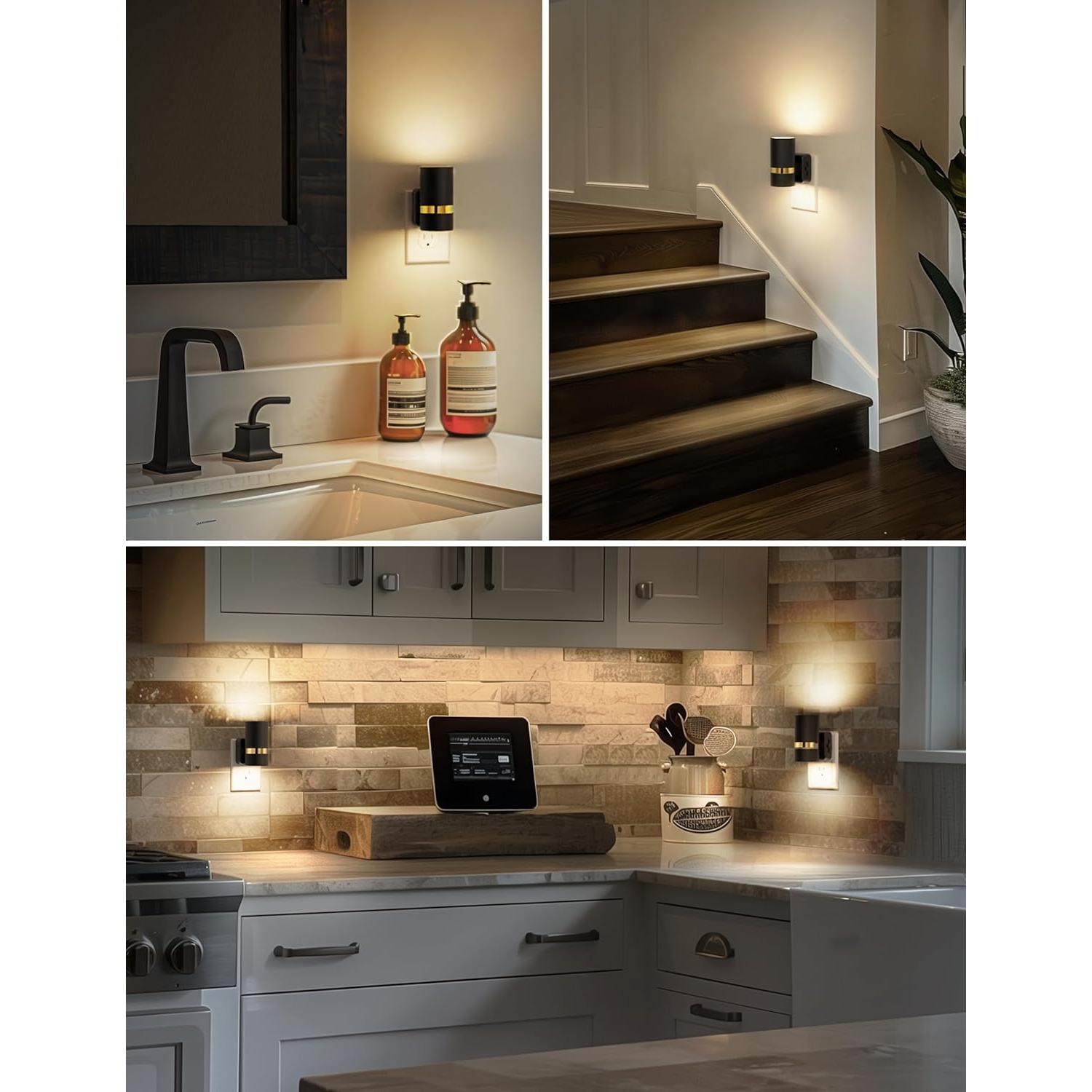 L LOHAS LED Luz Nocturna Enchufable Regulable 100LM 2 Piezas