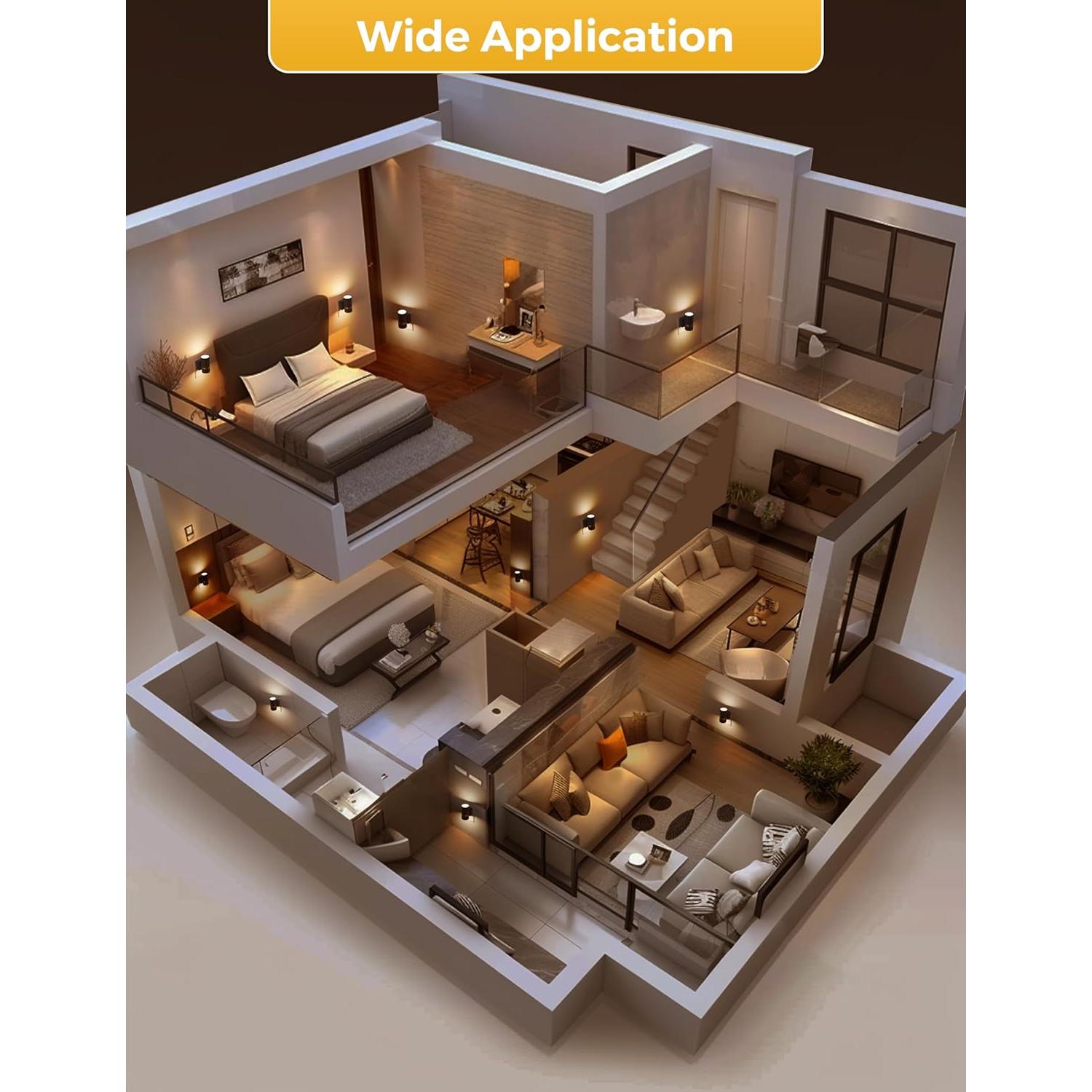 L LOHAS LED Luz Nocturna Enchufable Regulable 100LM 2 Piezas