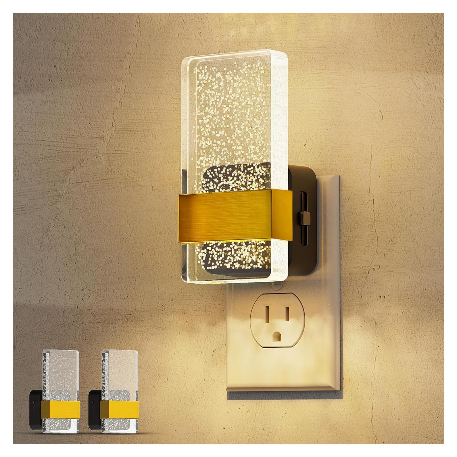 L LOHAS LED Luz Nocturna Enchufable 2 Paquete Regulable 100LM