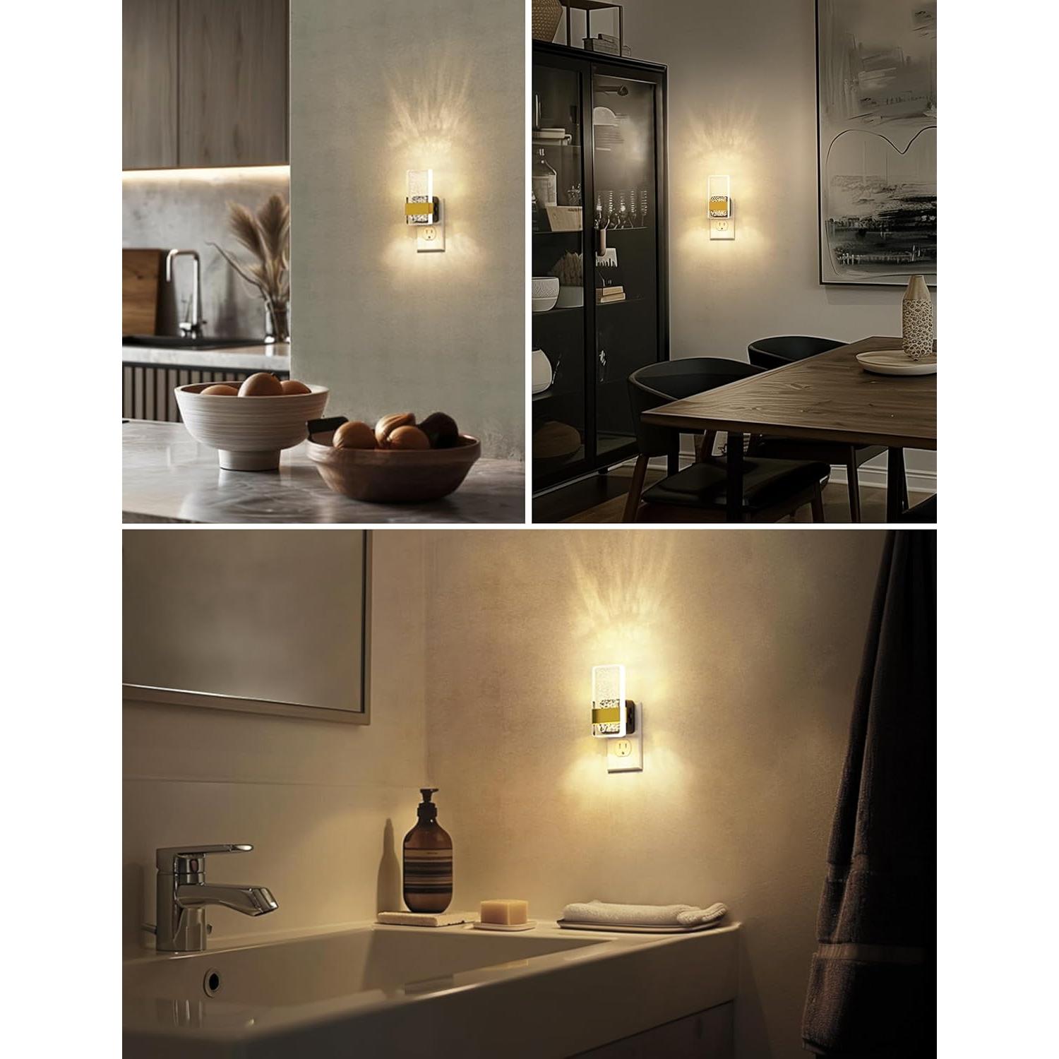 L LOHAS LED Luz Nocturna Enchufable 2 Paquete Regulable 100LM