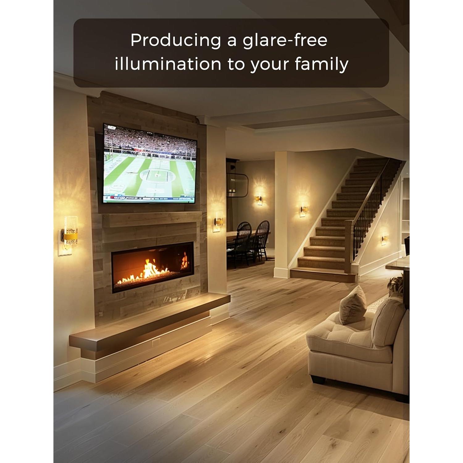 L LOHAS LED Luz Nocturna Enchufable 2 Paquete Regulable 100LM