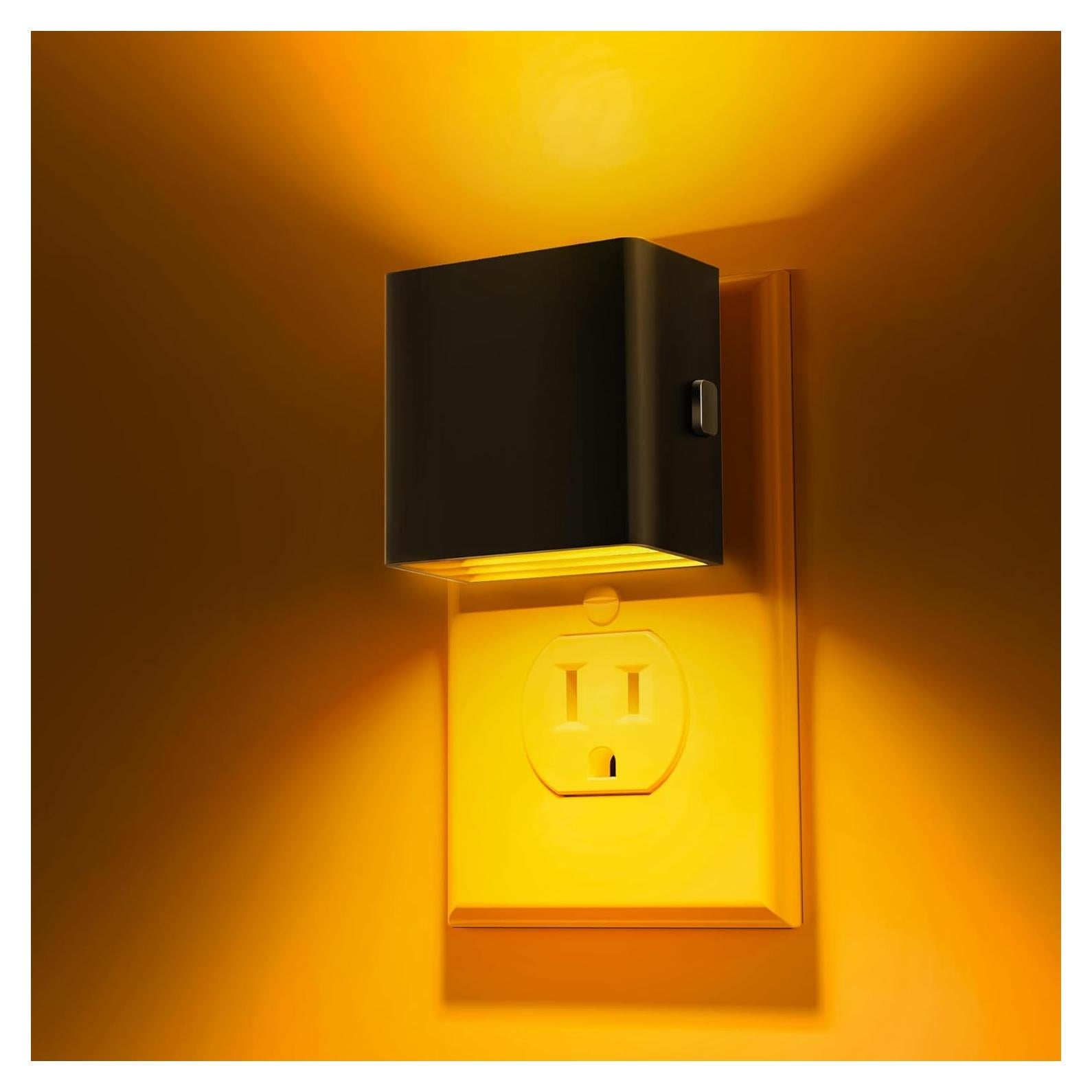 Luz Nocturna LED L LOHAS Ámbar Regulable 2-Pack 1W