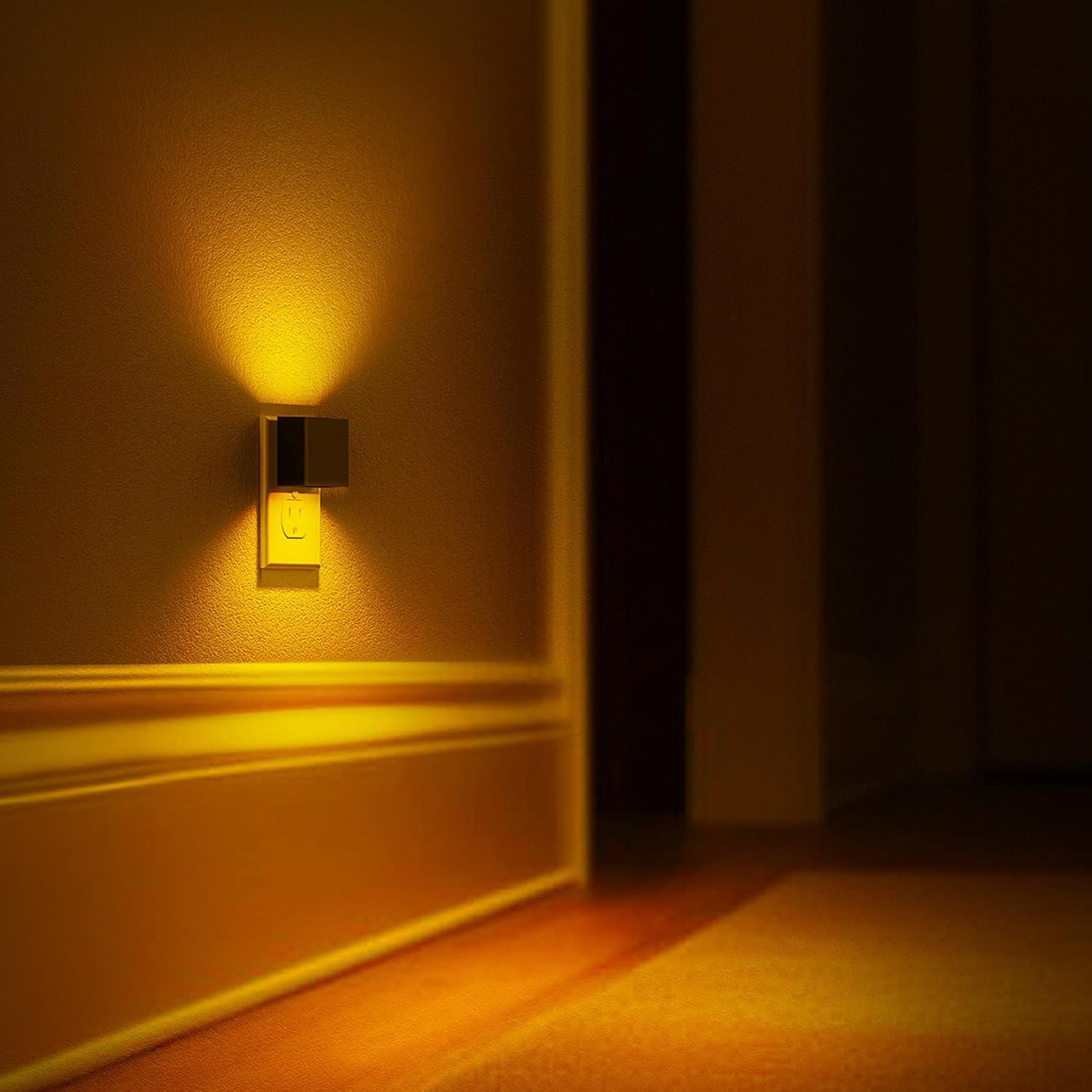 Luz Nocturna LED L LOHAS Ámbar Regulable 2-Pack 1W