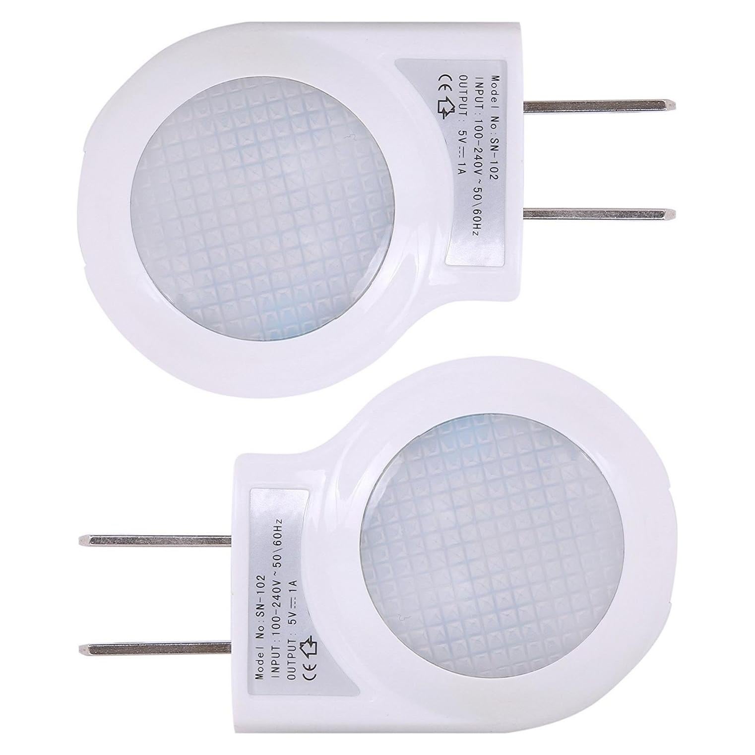 Luz Nocturna LED Omeet 0.7W Blanca - Paquete de 2