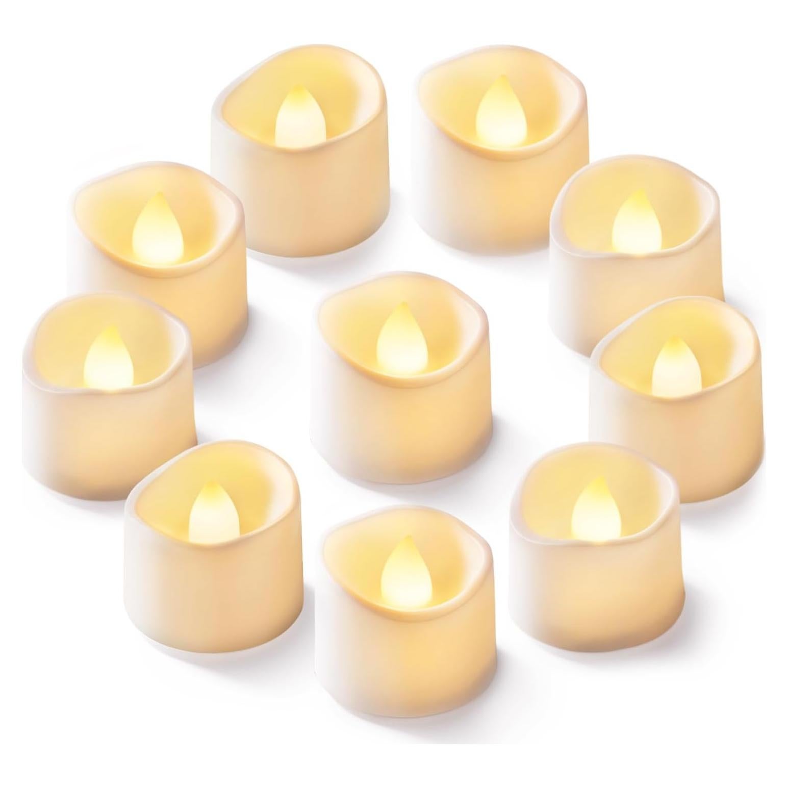 Homemory 24 Velas LED Sin Llama Brillo Cálido 3,81cm