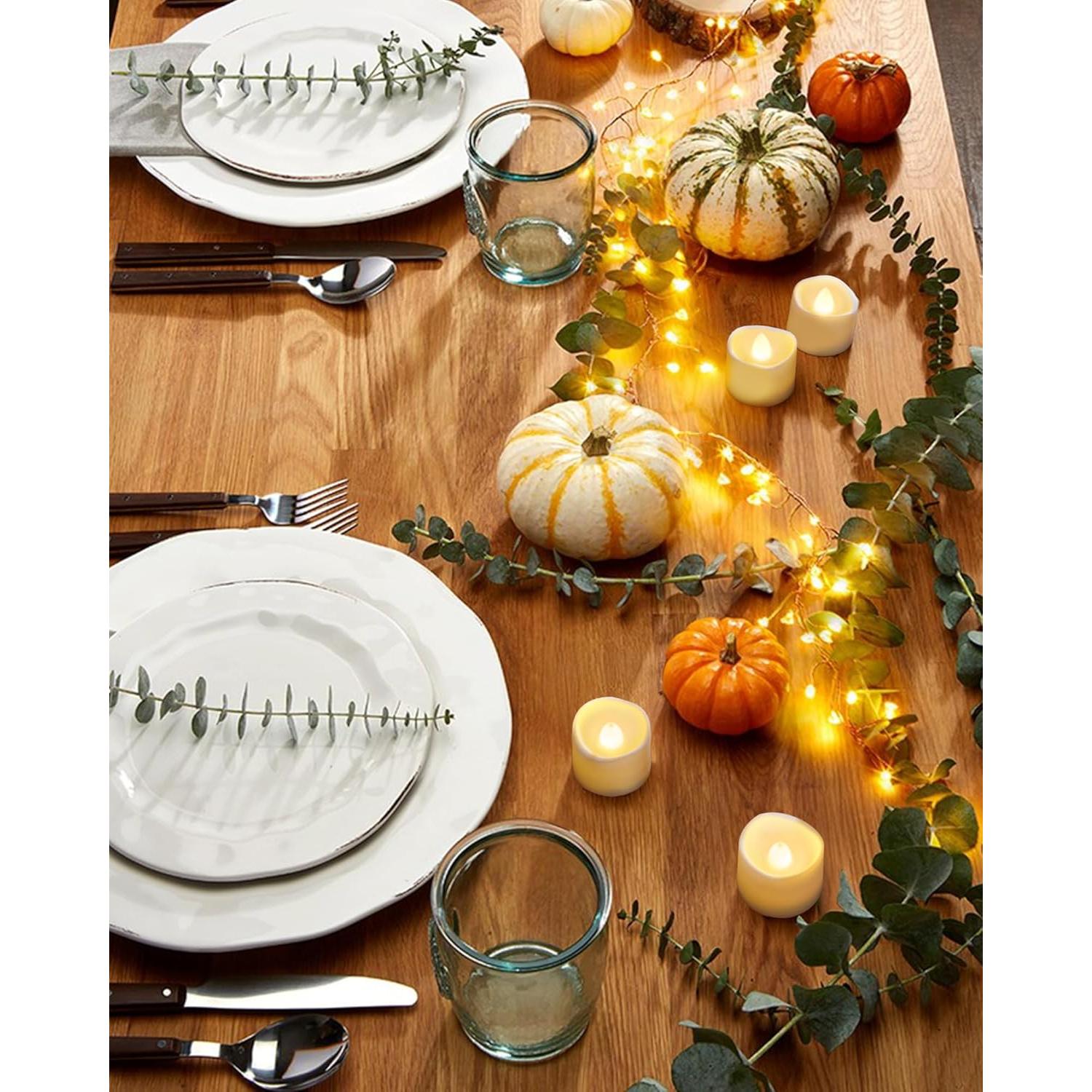 Homemory 24 Velas LED Sin Llama Brillo Cálido 3,81cm