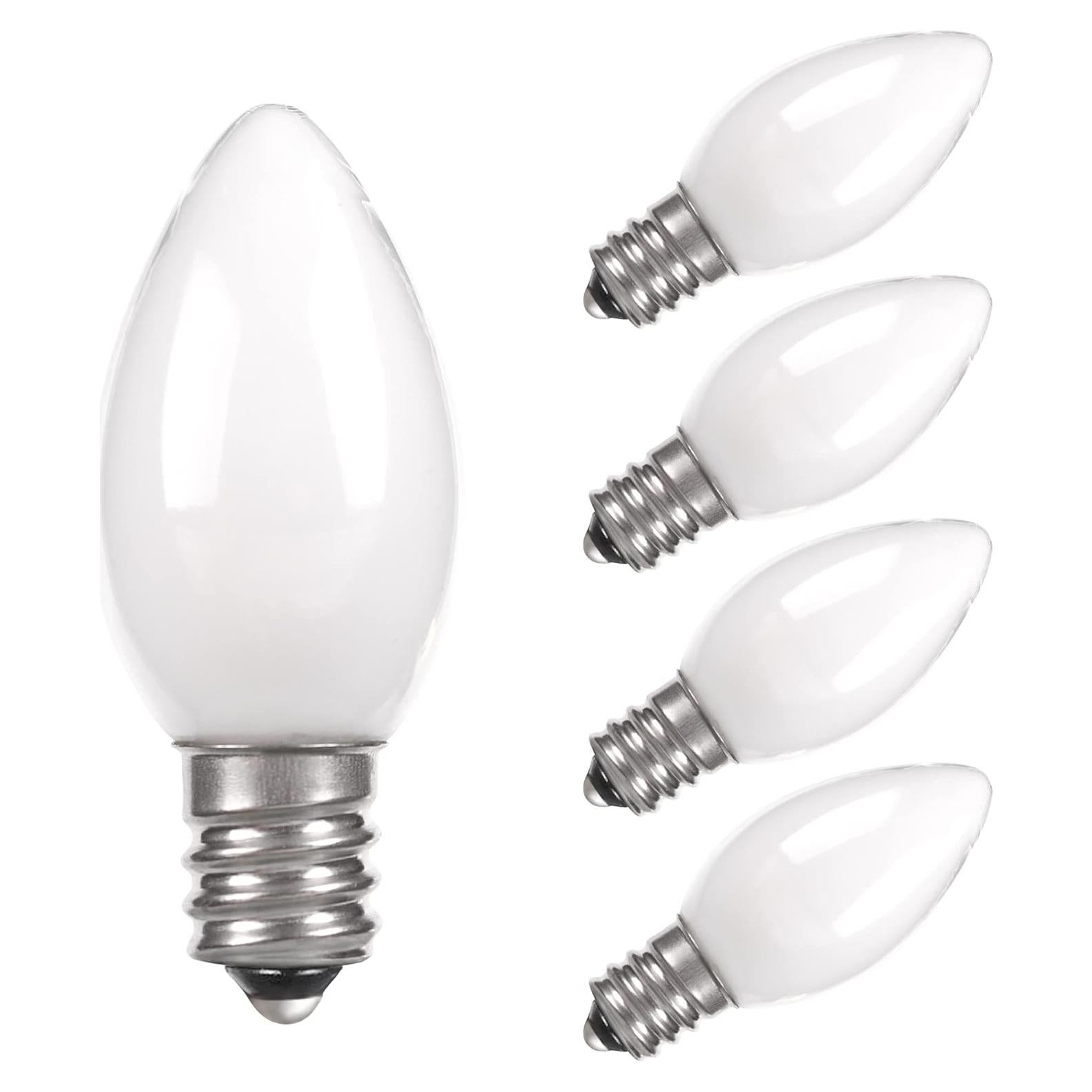 Bombillas LED Candelabro E12 Sphoon C7 0.6W 2700K Paquete de 5