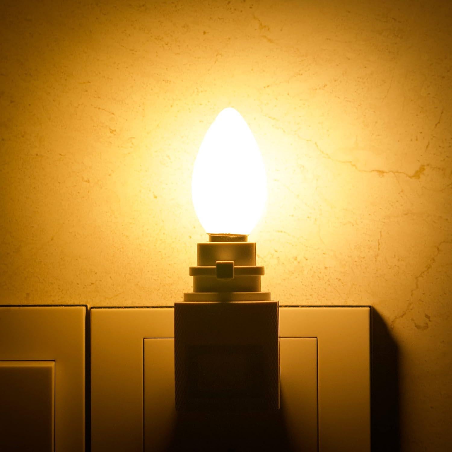 Bombillas LED Candelabro E12 Sphoon C7 0.6W 2700K Paquete de 5