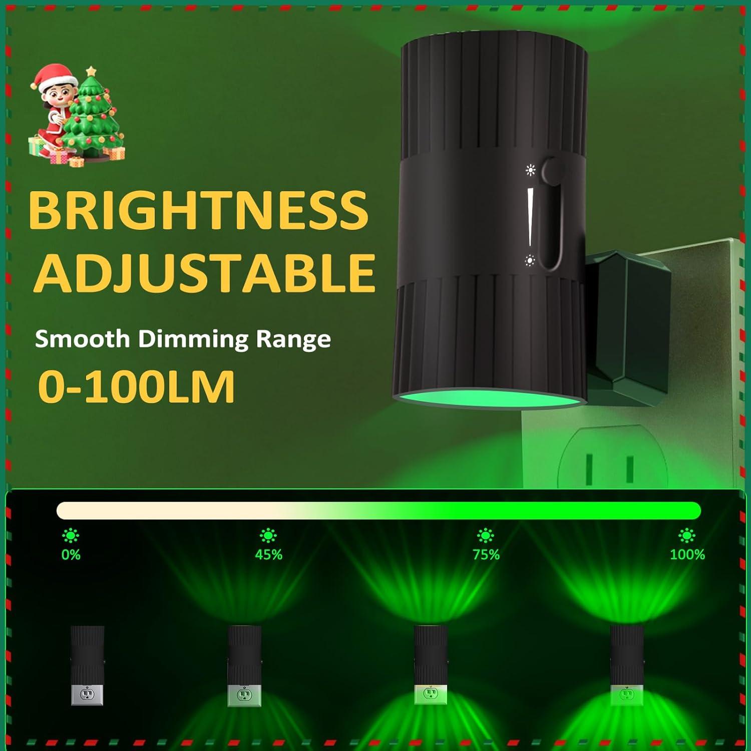 Luces Nocturnas LED Enchufadas SUPIPRO RGB 7 Colores 0-100LM