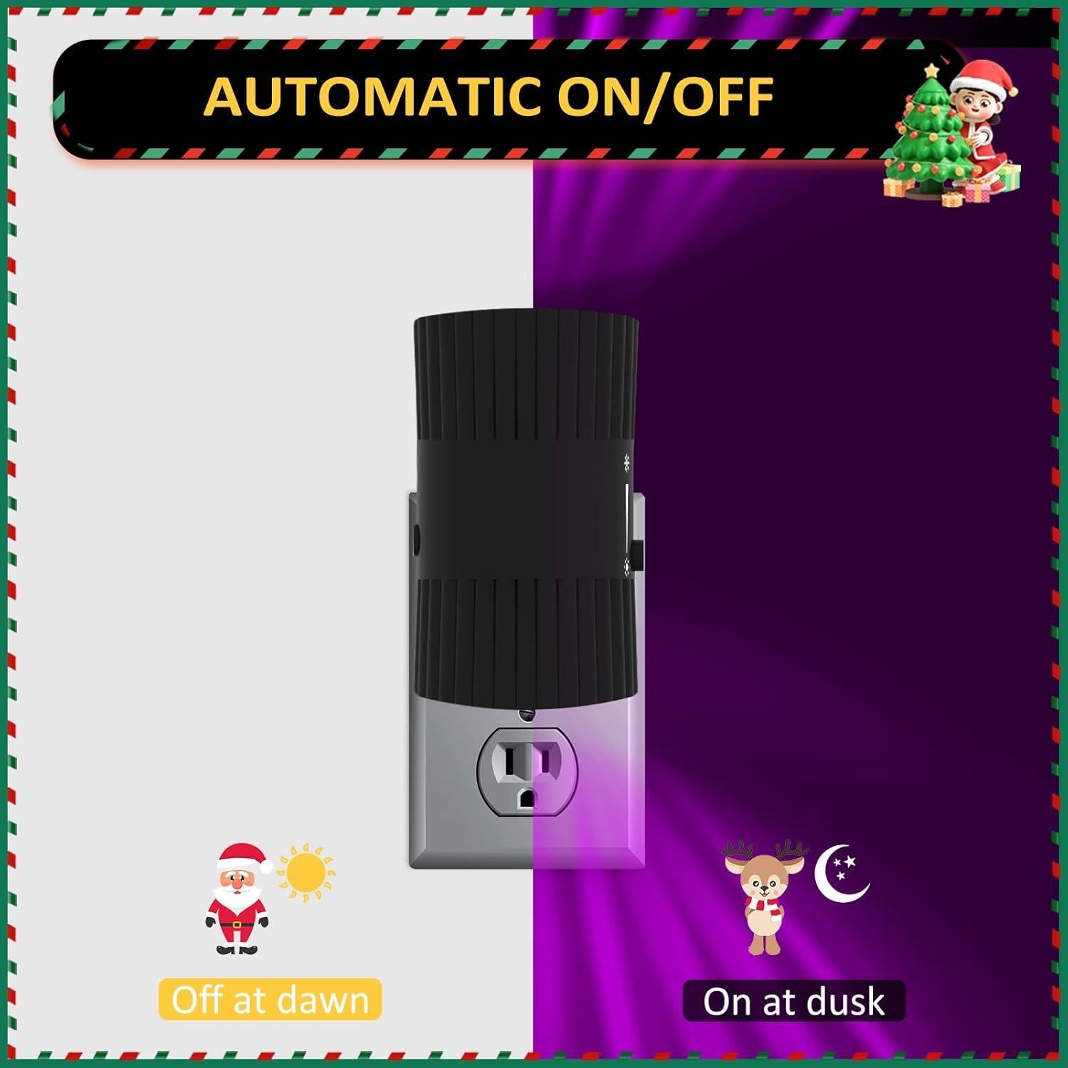 Luces Nocturnas LED Enchufadas SUPIPRO RGB 7 Colores 0-100LM