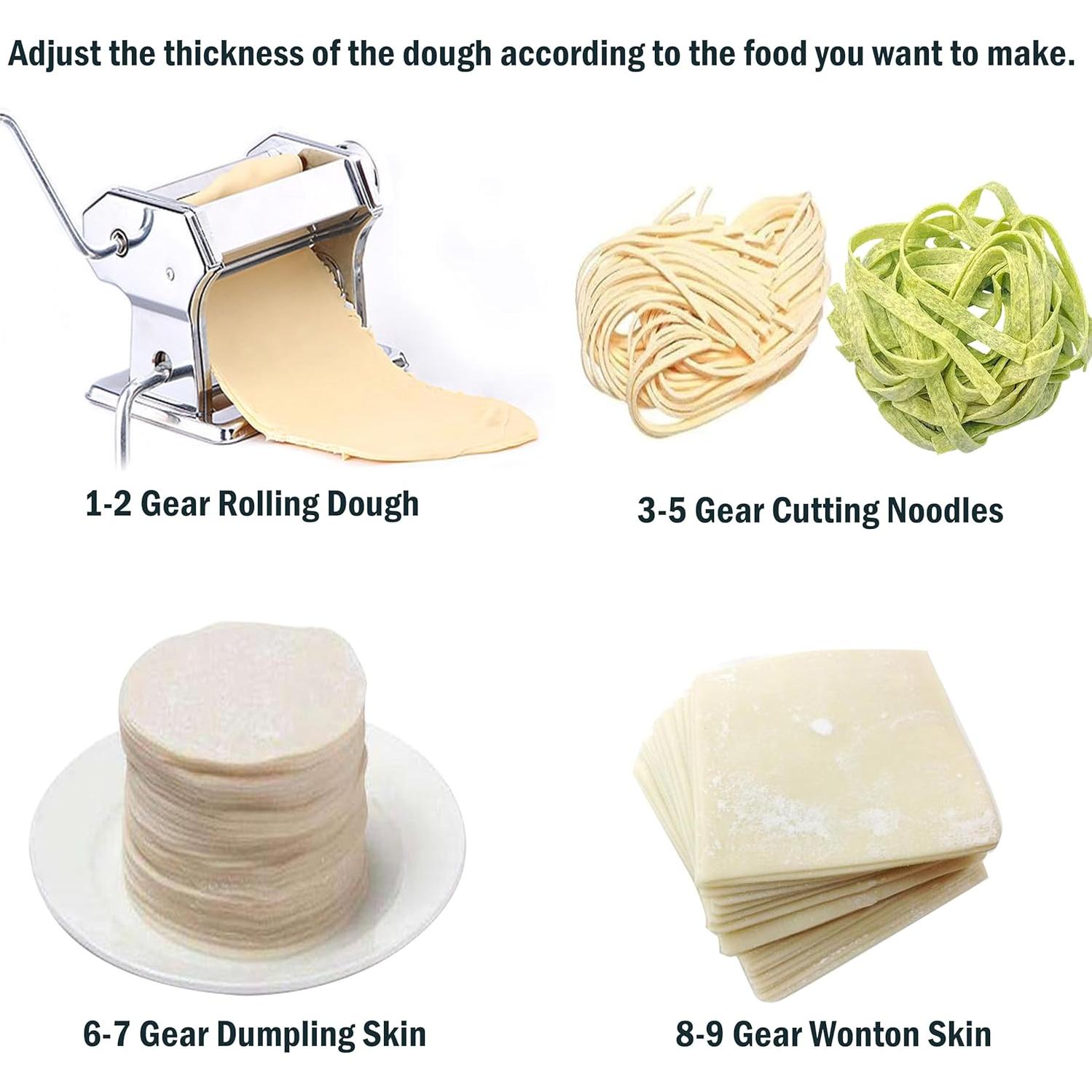 Máquina de Pasta Manual Jansfuren 9 Configuraciones de Grosor