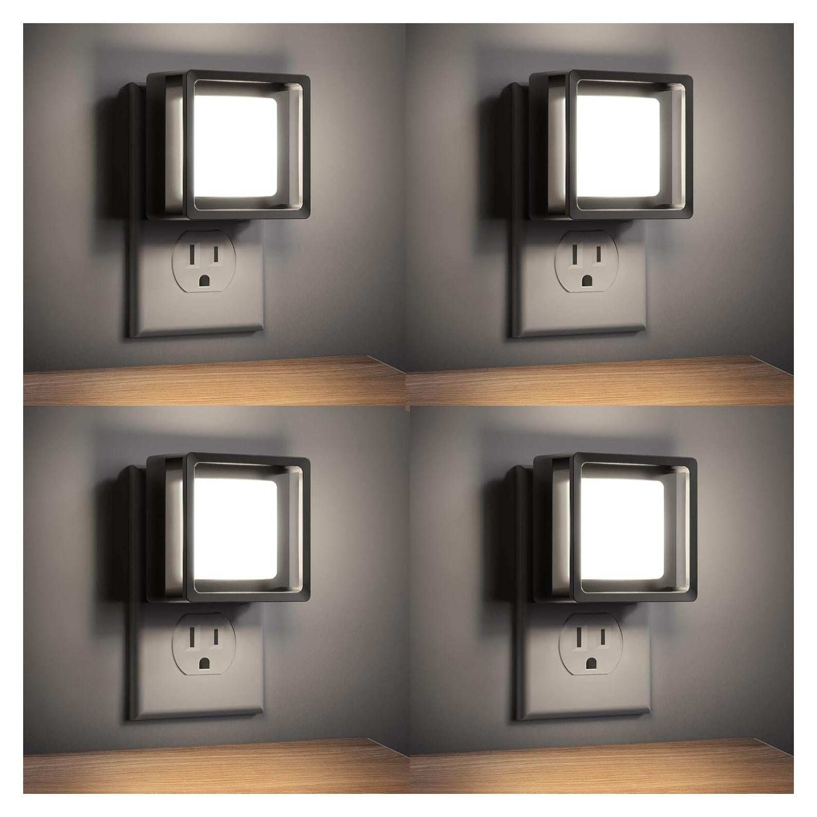 Luz Nocturna Enchufable DORESshop 4 Piezas 5000K