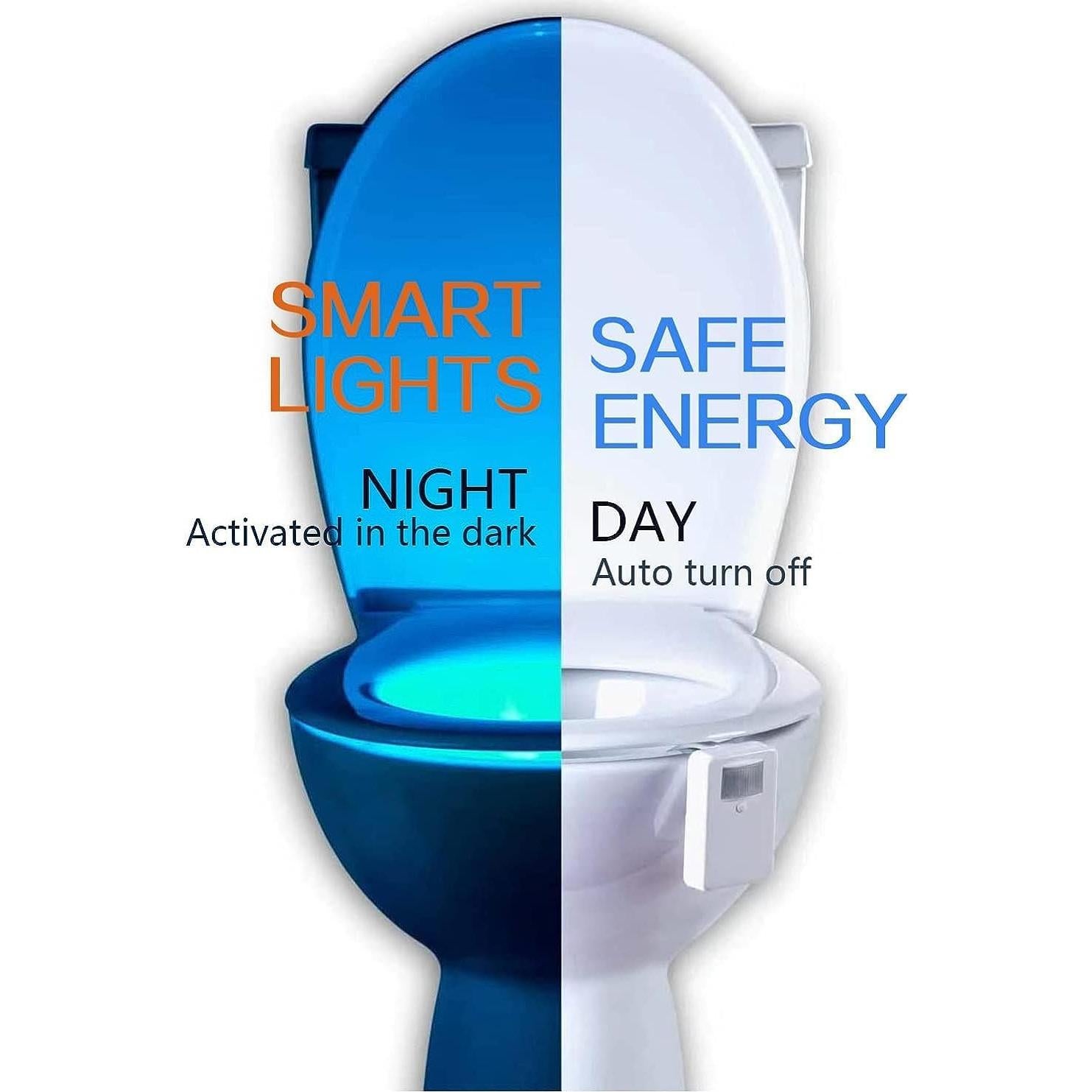 Luz Nocturna LED para Inodoro Chunace - 2 Piezas, 16 Colores