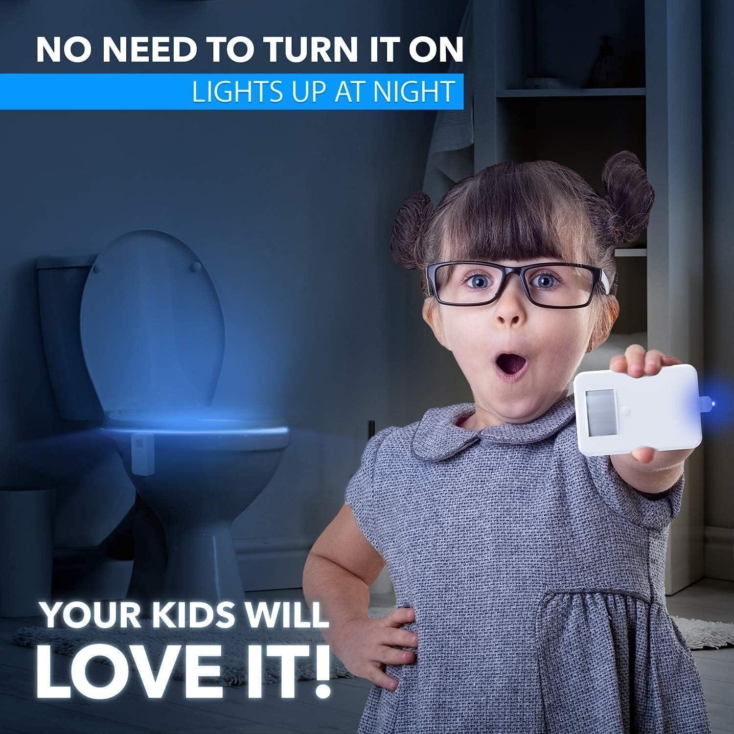 Luz Nocturna LED para Inodoro Chunace - 2 Piezas, 16 Colores