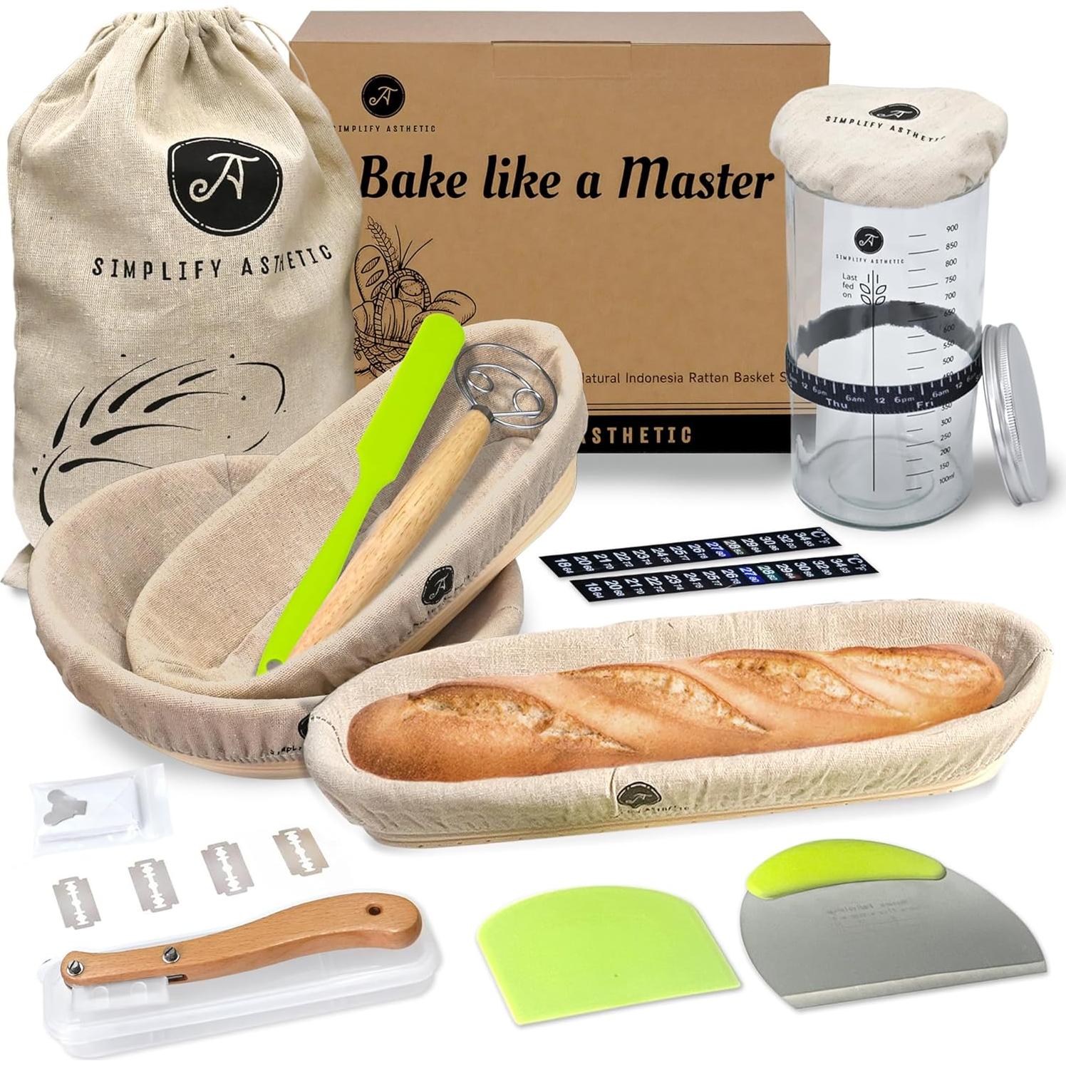 Cesta de Prueba para Pan SIMPLIFY ASTHETIC 22 piezas