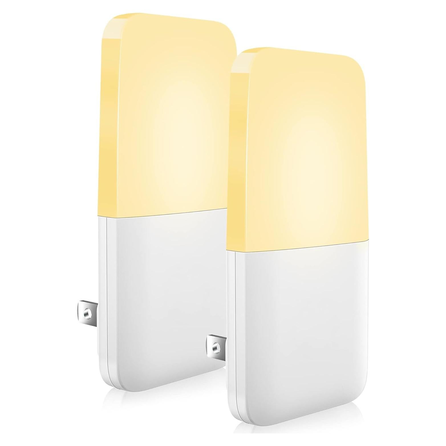 Luz Nocturna LED MAZ-TEK Enchufable con Sensor Crepúsculo - Paquete de 2